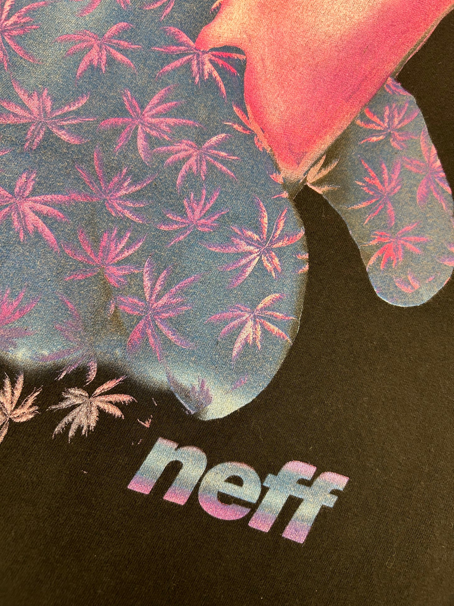 NEFF Whale Tropical Graphic Tee Large 21.5x28.5 Inches
