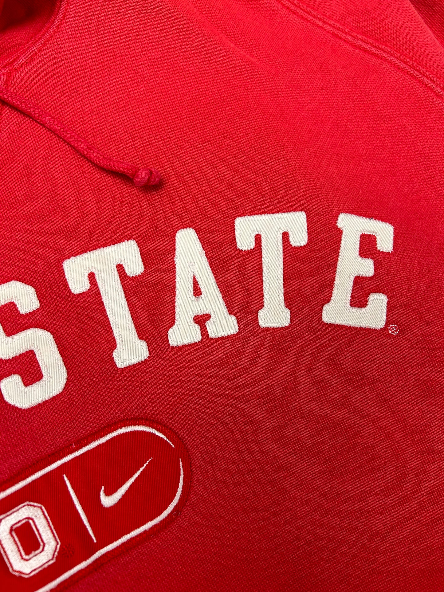 Vintage 00s Nike Team Ohio State Buckeyes College Hooded Sweatshirt Large As Is Red