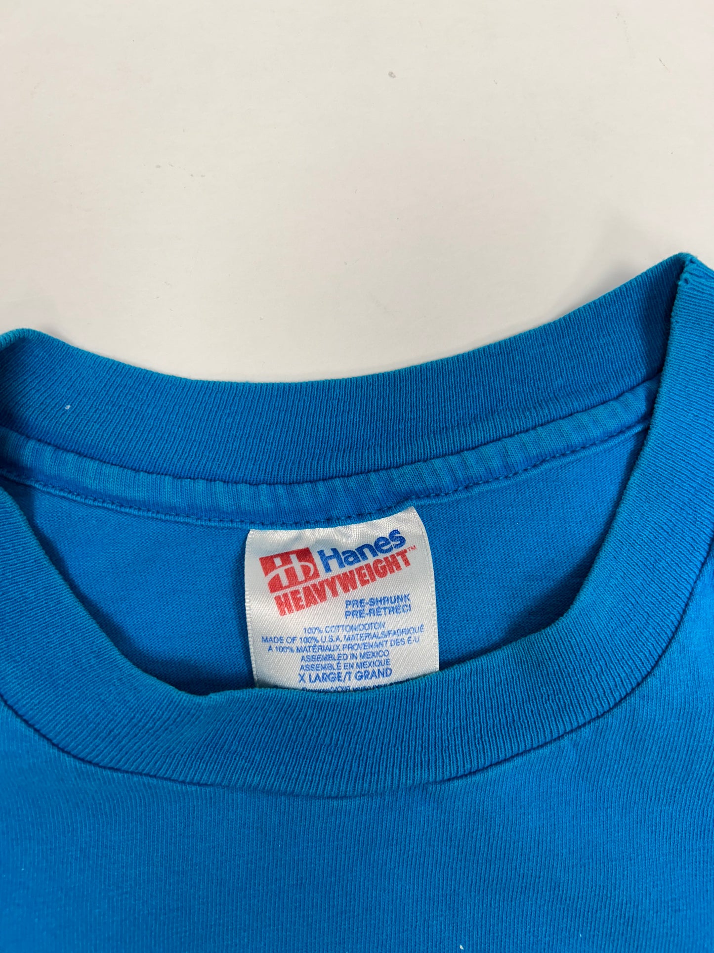 Vintage The Flintstones Movie Promo 1994 Tee Blue Size XL 23.75x29 Inches
