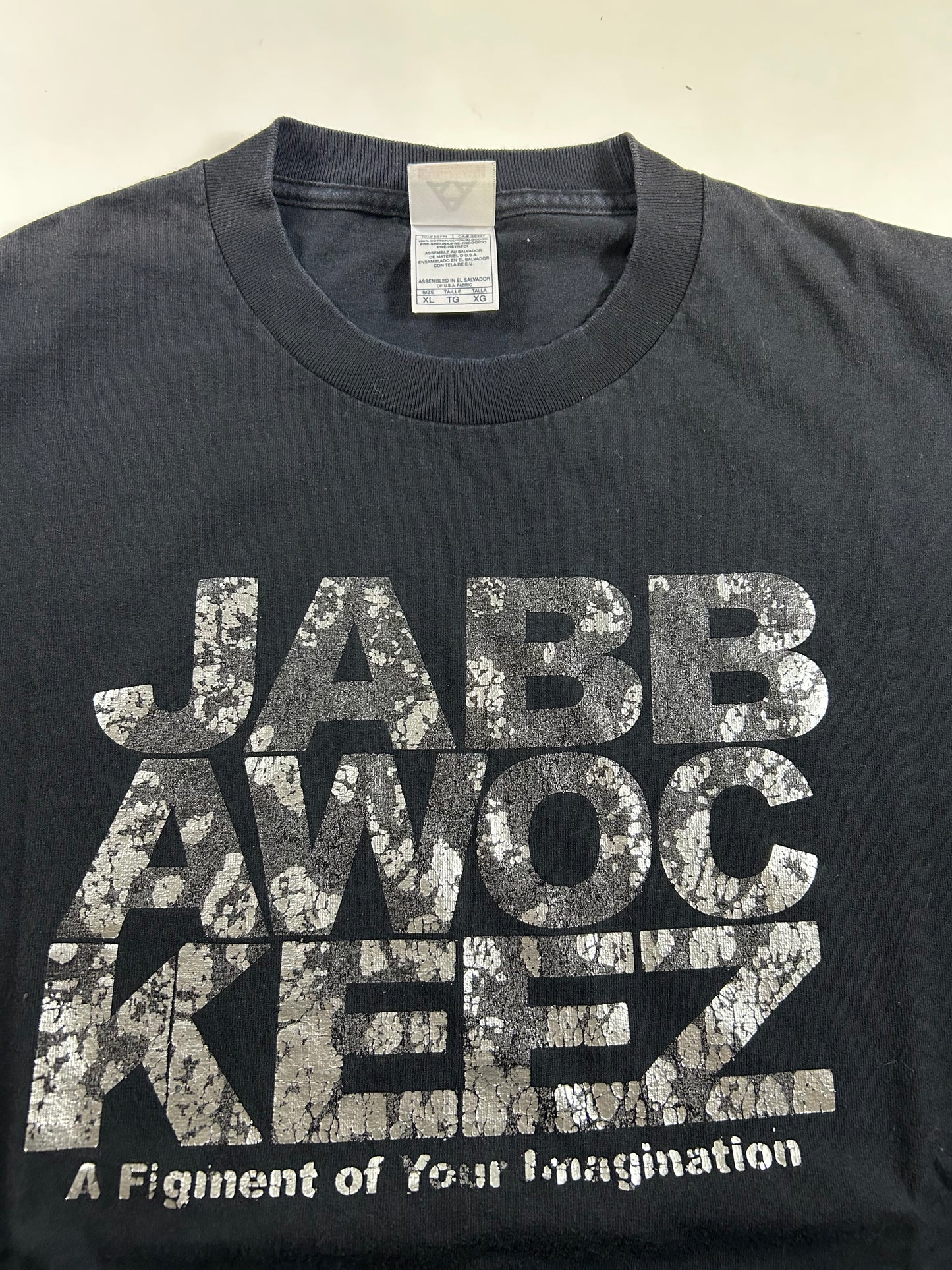 Vintage 00s Jabbawocgeez Dance Crew Team Black Adult Shirt JBWKZ Masks XL 23.5x31 Inches