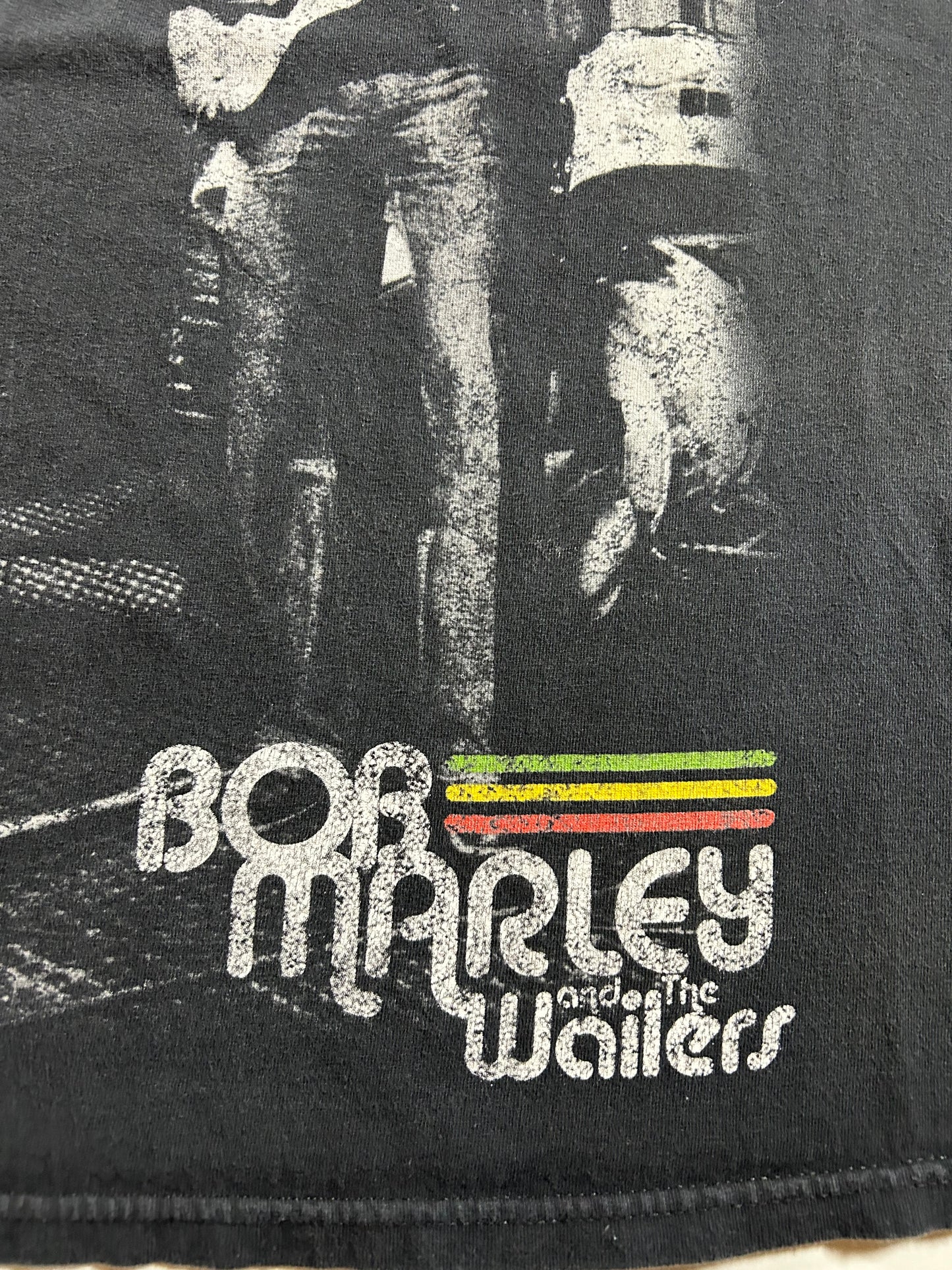 Zion Rootswear Bob Marley and the Wailers Rasta Music Band Tee As Is 2000s Large 21.5x26.75 Inches