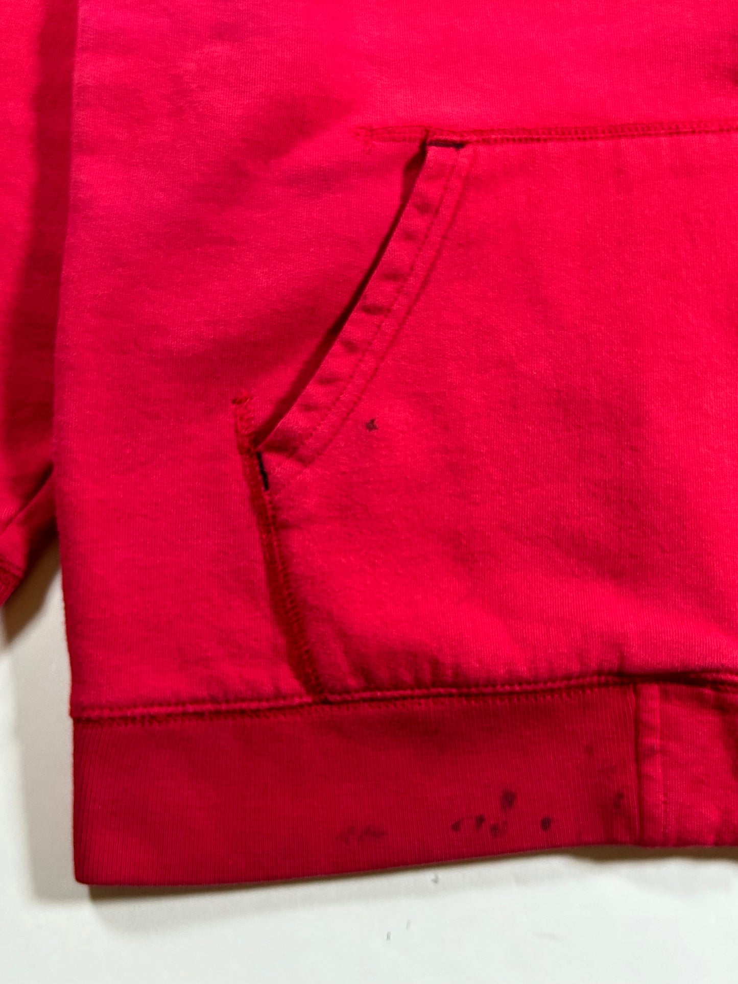 Vintage Eckō Unltd. Raw & Uncut Zip Hooded Sweatshirt Medium 22.75x27.5 Inches Red As Is