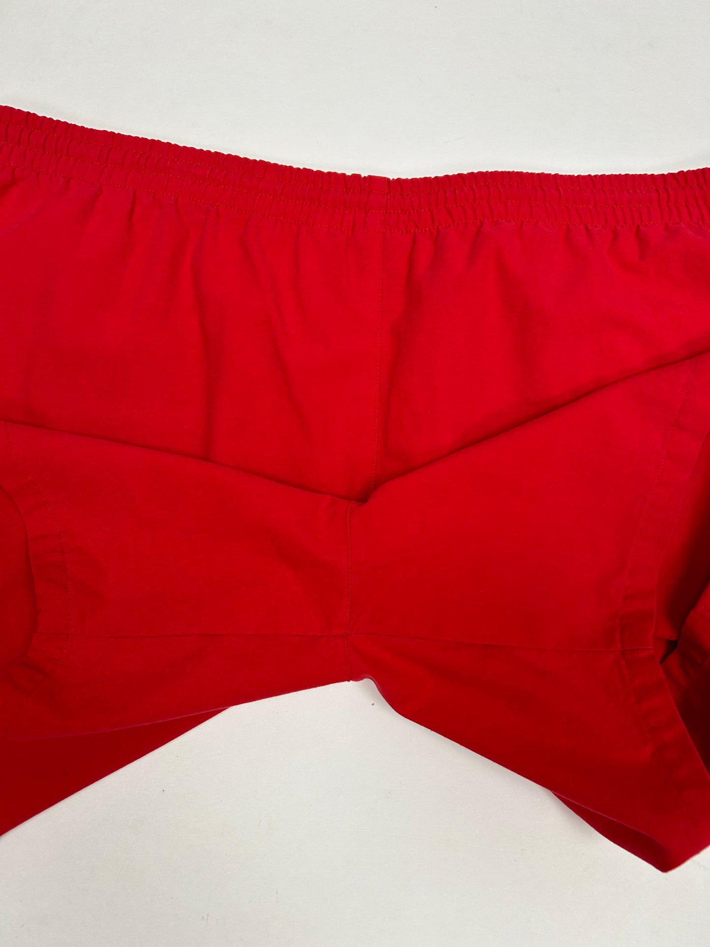 Vintage Nike Air Jordan 'Spellout Logo' Red Drawstring Shorts 1991 Rare Large Fit Big 21x20 Inches