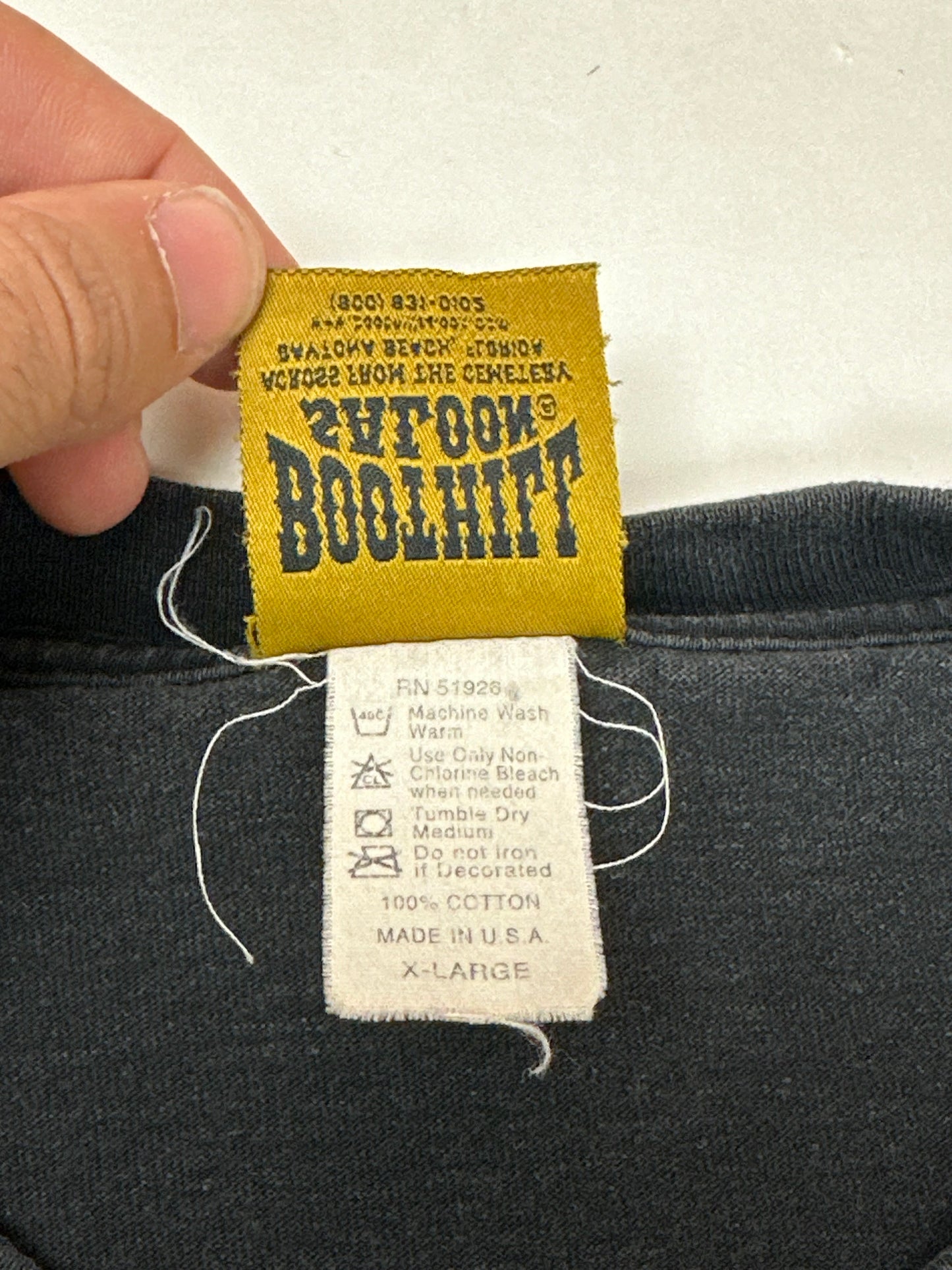 Vintage Boot Hill Saloon Bike Week 2003 Daytona Beach Florida Long Sleeve Tee XL 23.5x29.5 Inches