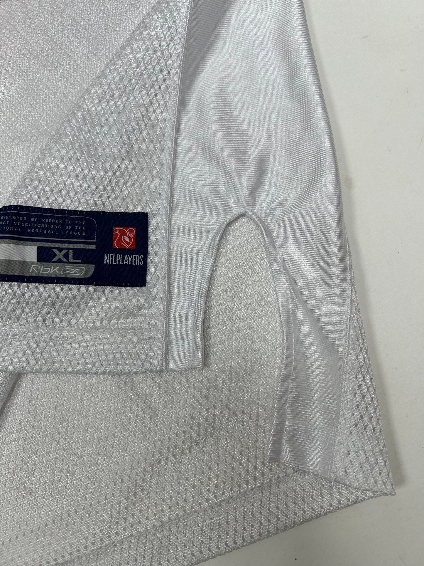 Vintage Reebok New York Giants Brendon Jacobs #27 Super Bowl XLII Jersey XL 26.5x33.75/35.5 Inches White