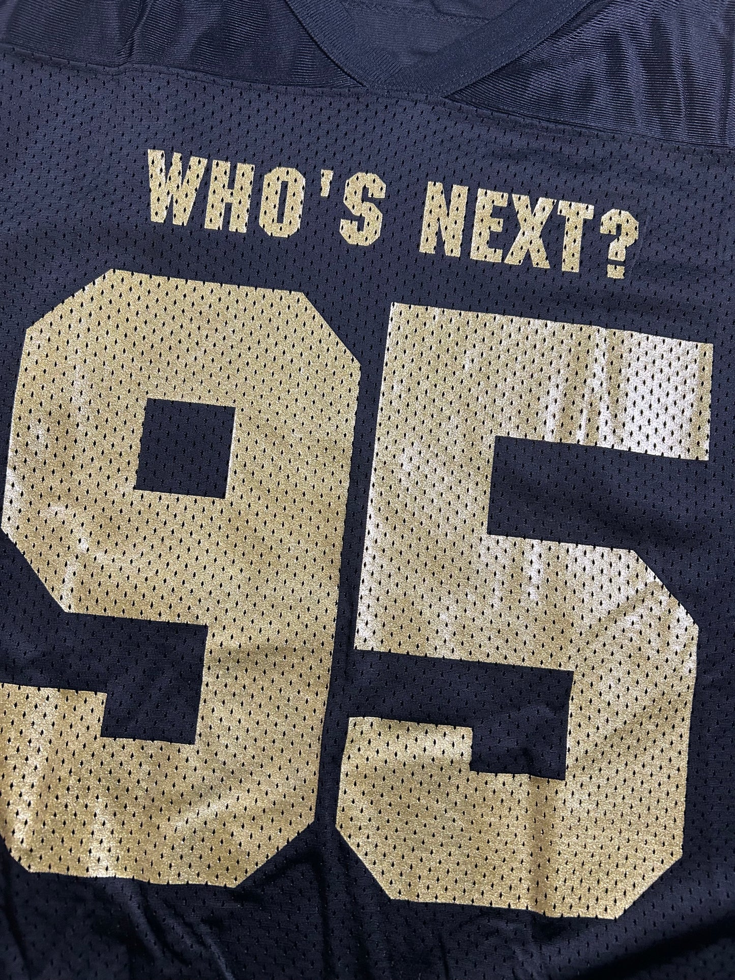 Vintage Starter WCW Goldberg Who’s Next? Wrestling #95 Football Jersey 52 XL 26.25x33 Inches