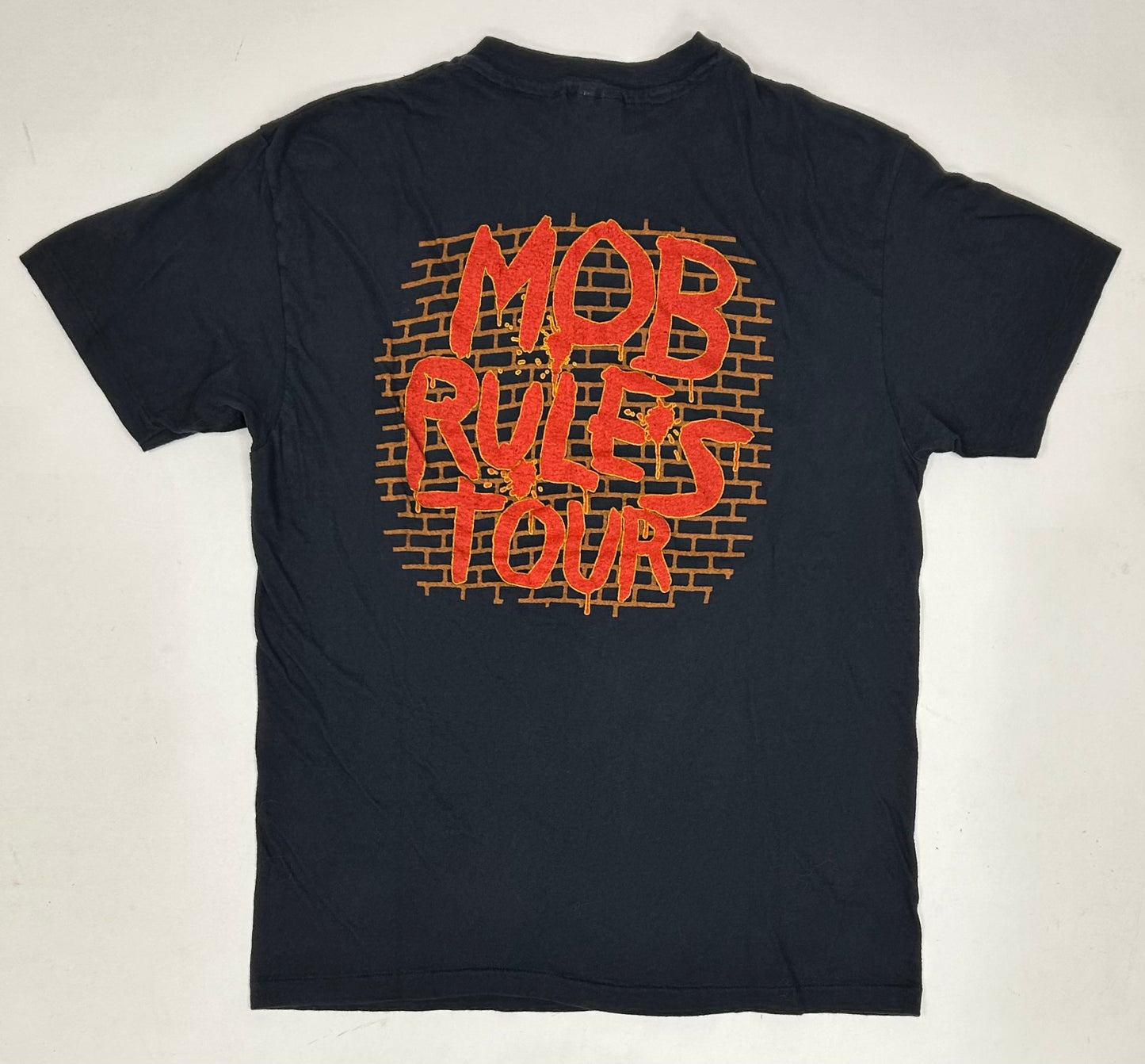 Vintage Black Sabbath Mob Rules Tour 1981 Cross Rock Band Tee 19.5x26.5 Inches Medium Fit