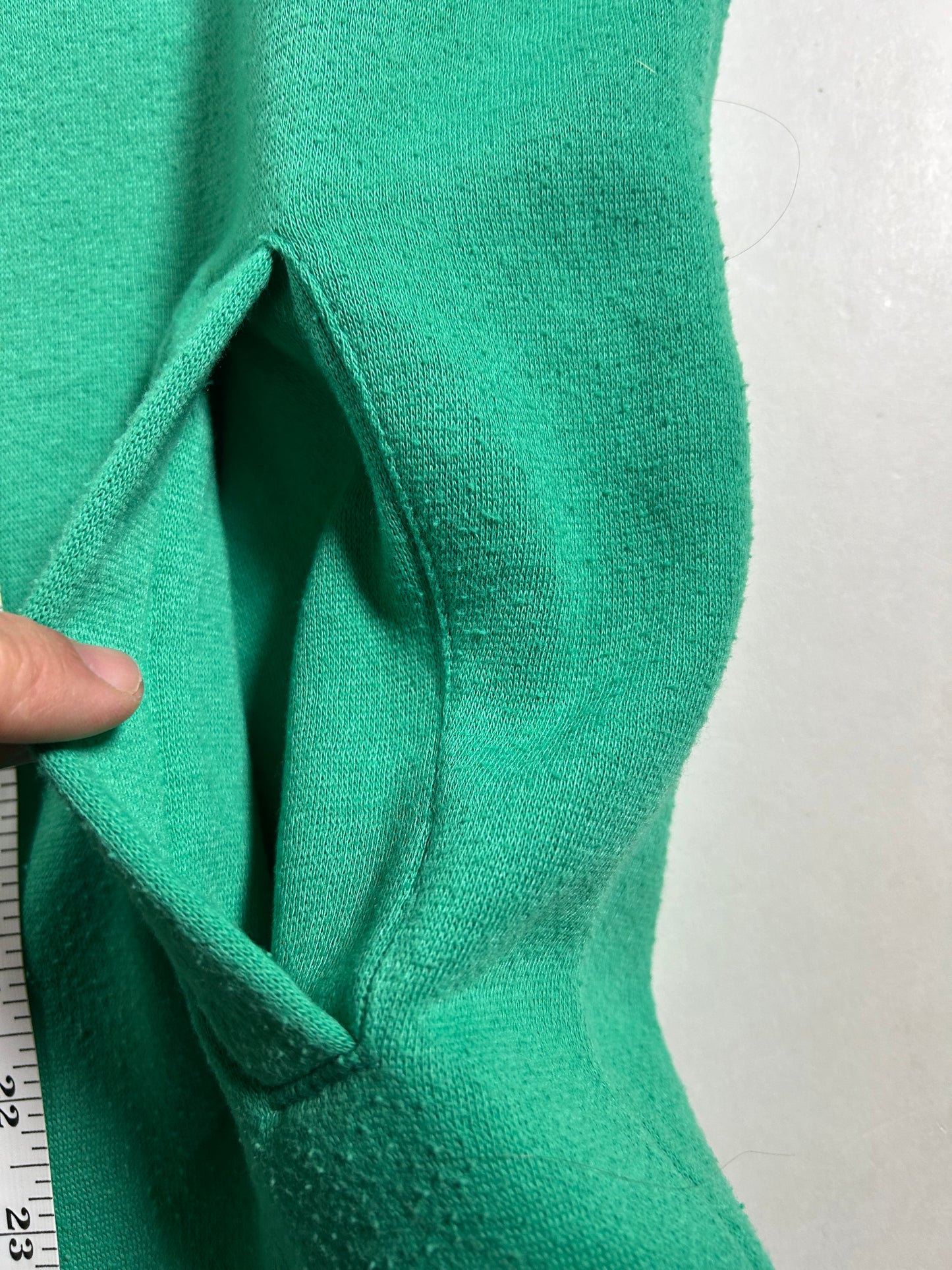 Vintage Nike Rock-it Cargo Air & Sea Force Air Zip Sweatshirt Green M/S 23.25x25 Inches