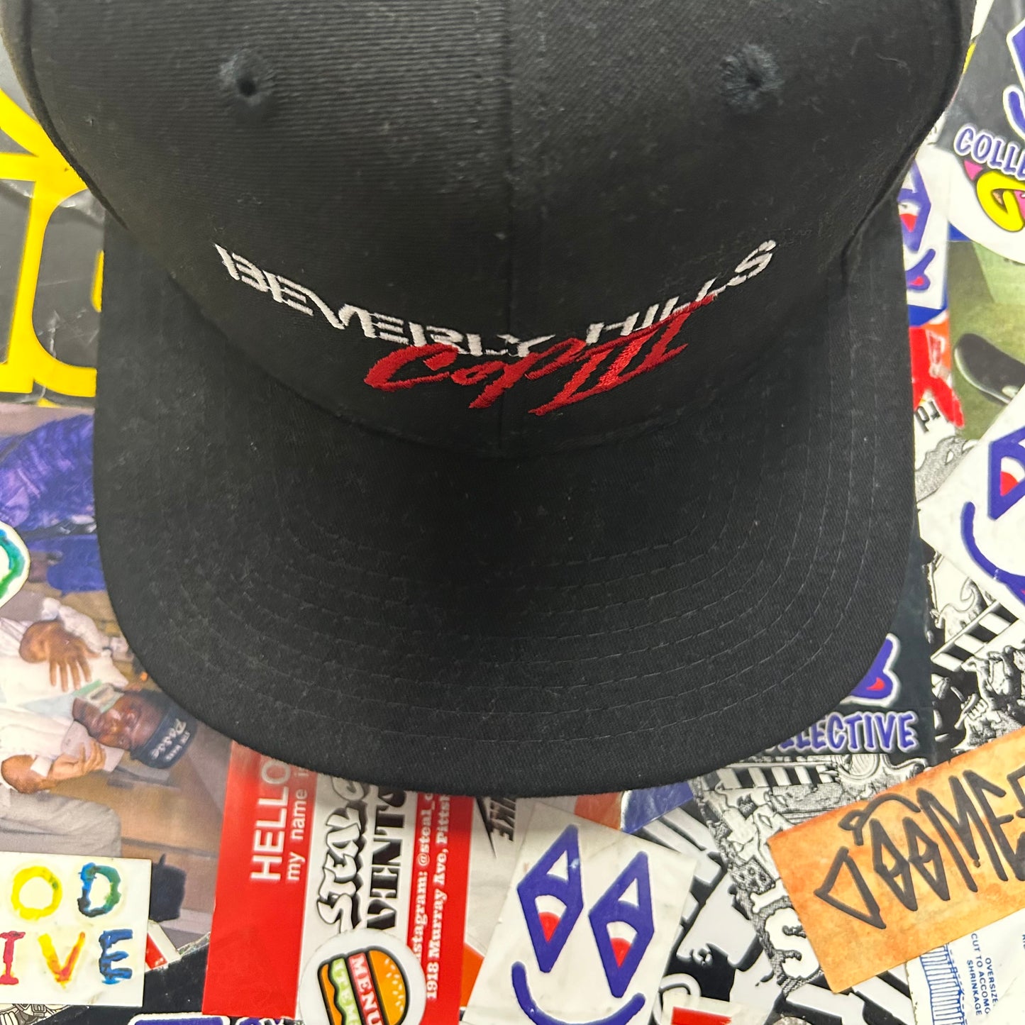 Beverly Hills Cop 3 Cast Crew SnapBack Hat Rare Vintage Promo 1994 Eddie Murphy