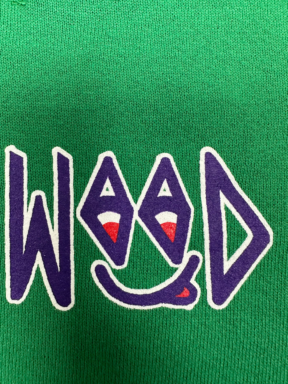 Edgewood NJ “Deeper Than The Roots.” First Edition Crewneck Sweatshirt Tagged Youth Large 90s Russell Athletic 50/50 Blend Made In USA DS Kelley Green 19.5x24