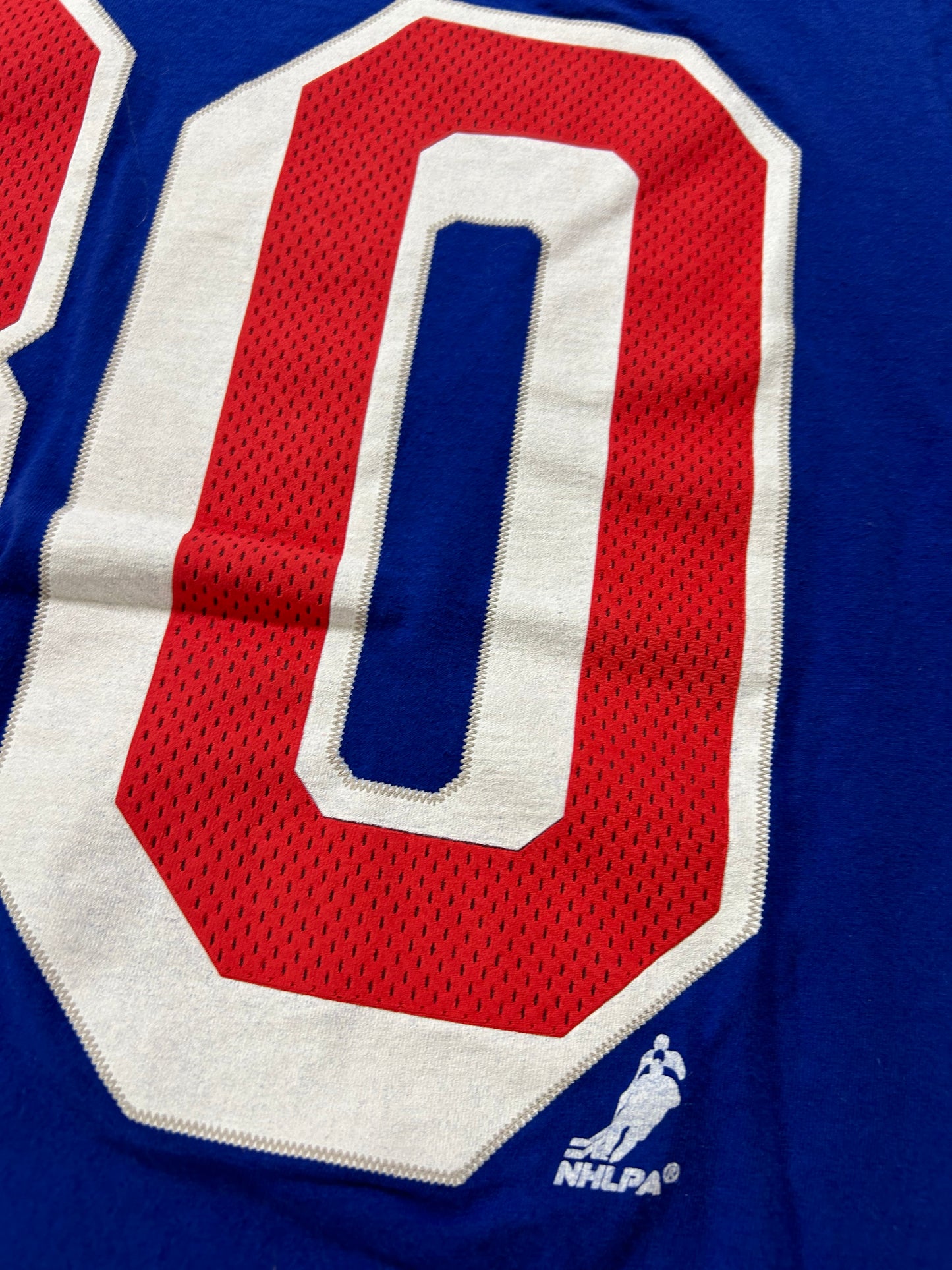 2010s Reebok New York Rangers Henrik Lundqvist #30 NHL Player Tee Medium 19.25x28.75 Inches