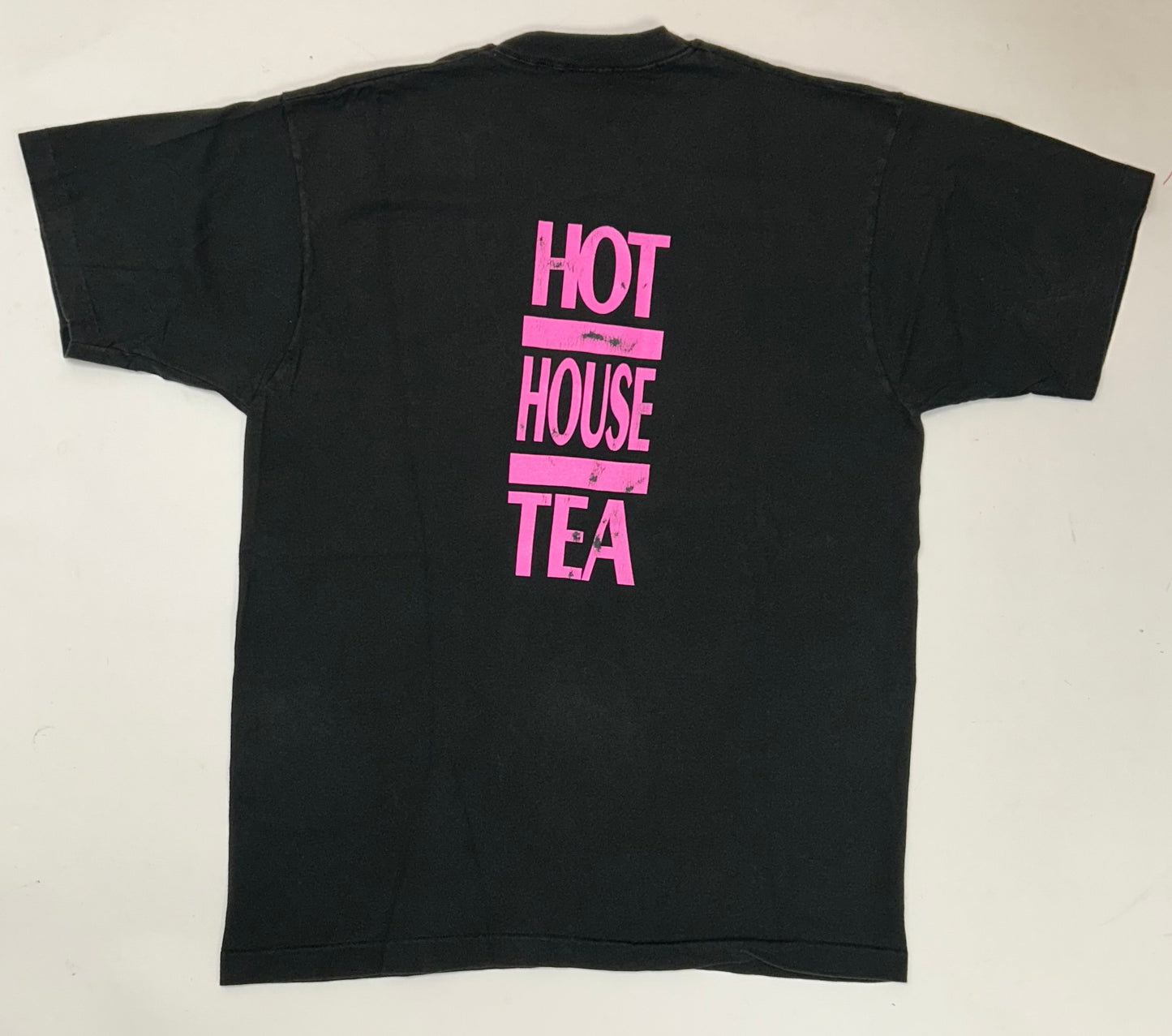 Vintage Safe Sundays Hot House Tea T Shirt XL 23x31.25 Inches Fruit Of The Loom USA Tag 1990s