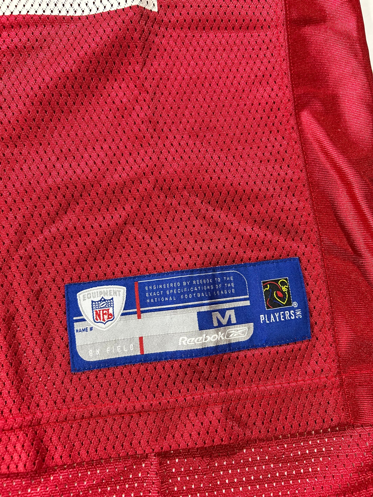Vintage 00s Reebok NFL Equipment New York Giants Michael Strahan #92 Red Jersey Medium 22.5x30.5/33 Inchee