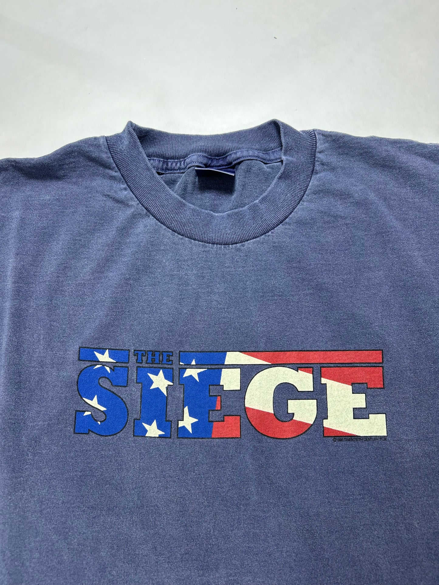 Vintage 1998 The Siege Movie Denzel Washington Movie Promo Tee XL 23.5x30.75 Inches