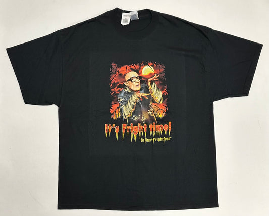 Vintage 2004 Six Flags Fright Fest It’s Fright Time Promo Tee 2XL New Old Stock With Tags
