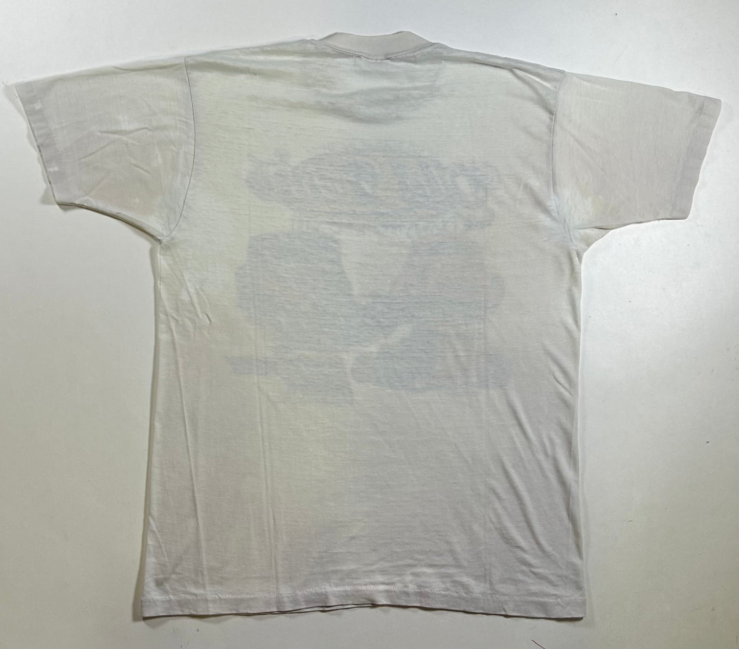 Vintage 1999 9th Annual Rollin Roda Old Time Drags And Rod Run Raceway Park Englishtown NJ Tee Paper Thin Worn In As Is M/L Fit 20x26.25 Inches