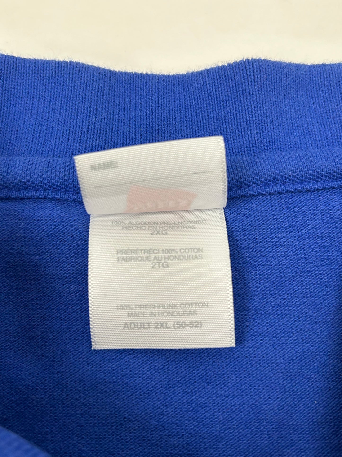 Vintage The Bud Light Hotel Dallas Polo Shirt Embroidered Blue Golf Size 2XL 27.5x29.25 Inches