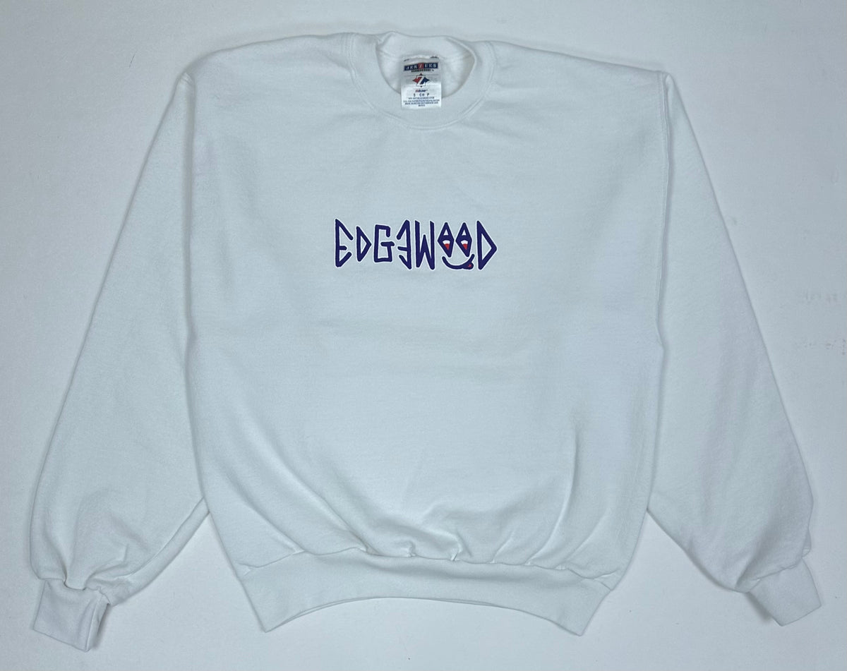 Edgewood NJ “Deeper Than The Roots.” First Edition Crewneck Sweatshirt Tagged Small 20.5x24 Inches White Jerzees 00s Mexico