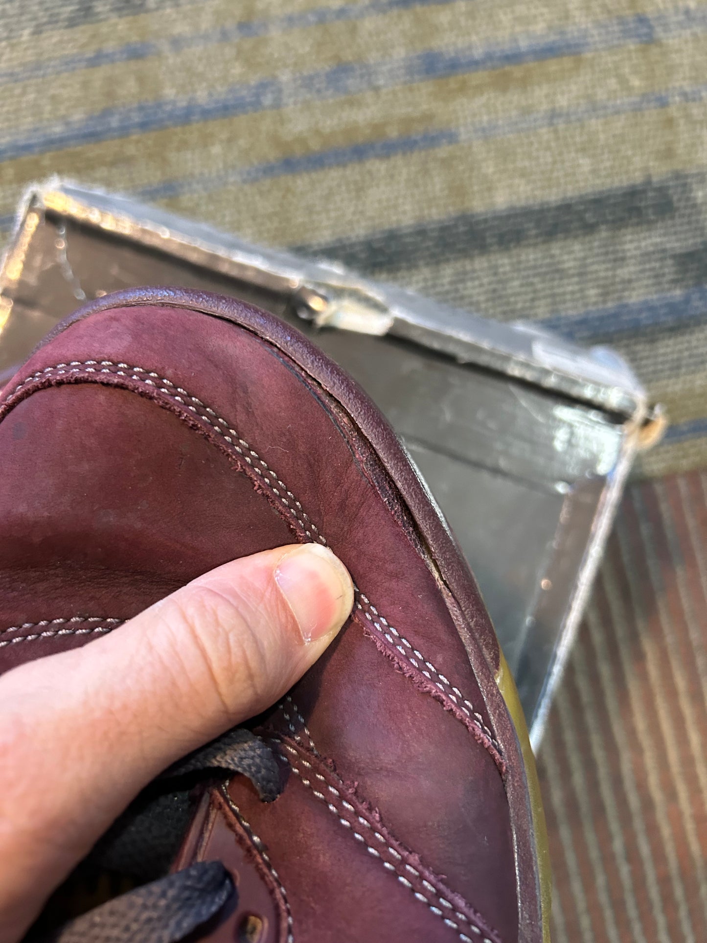 Air Jordan 5 Retro LS Burgundy Size 10 2006 Need Sole Swapping As Is Rep Box