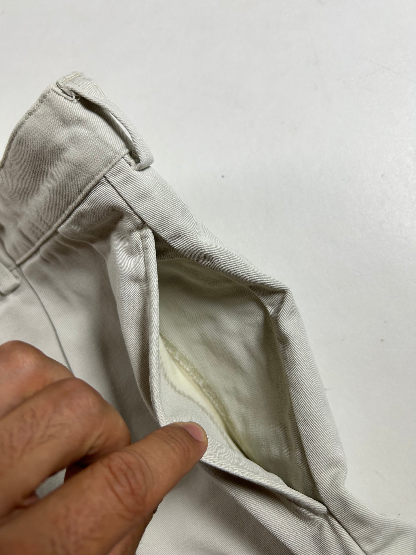 Vintage 2000s Polo Ralph Lauren Khaki Chino Pleated Shorts Tyler Short 34 17.25x21.75 Inches