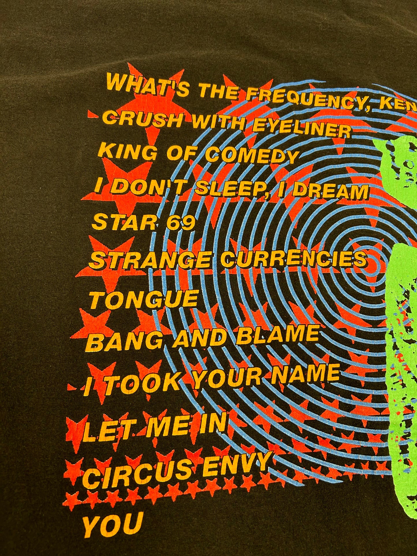 Vintage 1993 R.E.M. Monster Music Band Album Tee Nice Man Tag REM XL 23x30.25 Inches Faded As Is