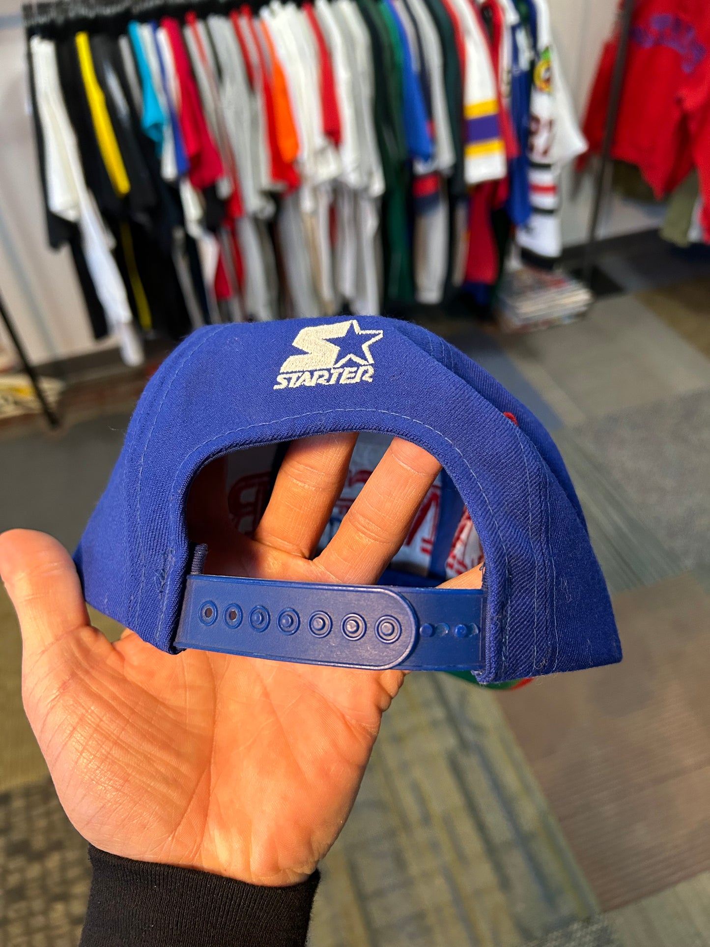 Vintage 90s Starter New York Rangers NHL SnapBack Hat