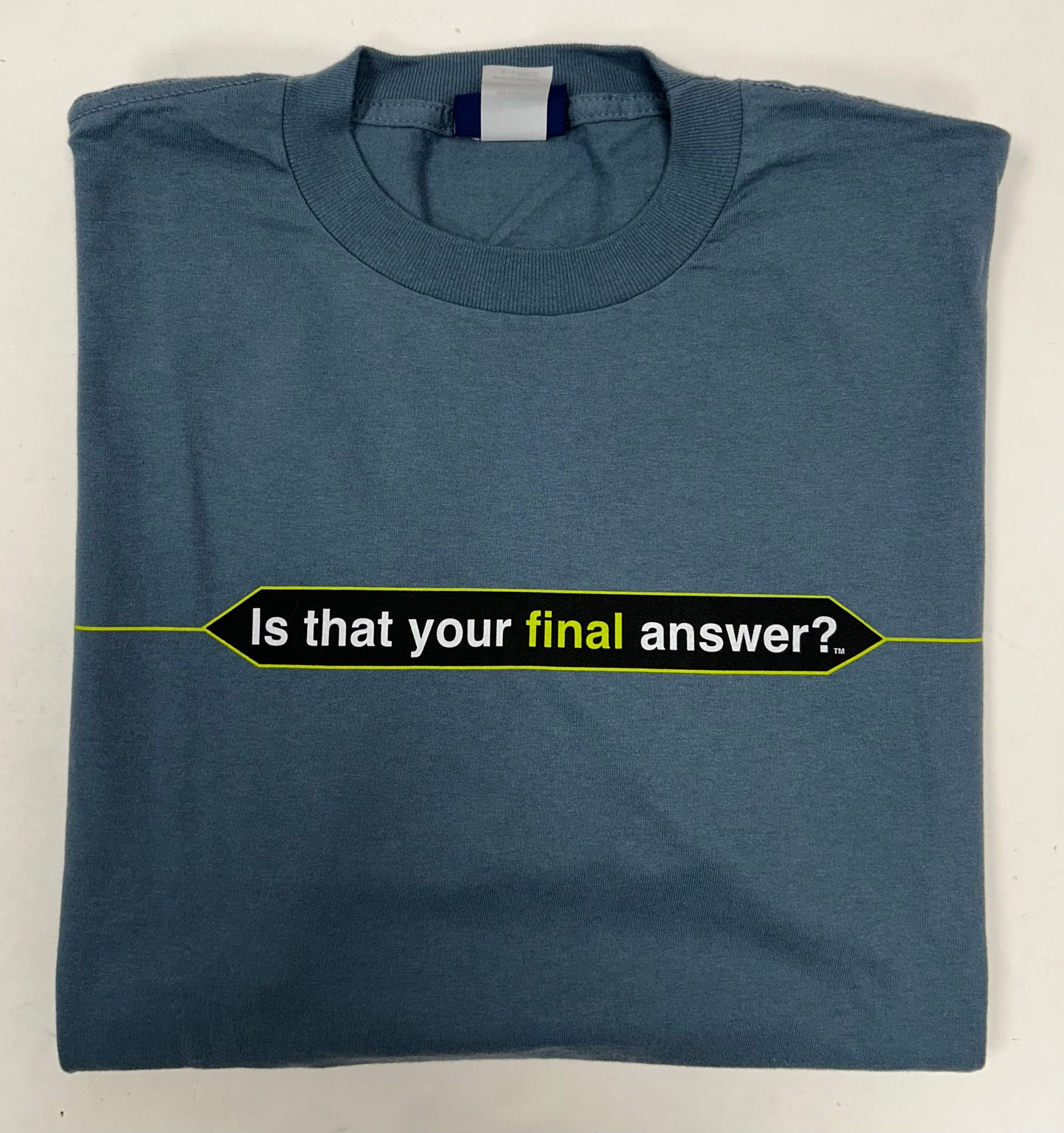 Vintage Who Wants To Be A Millionaire Regis Philbin TV Show Promo Tee XL
