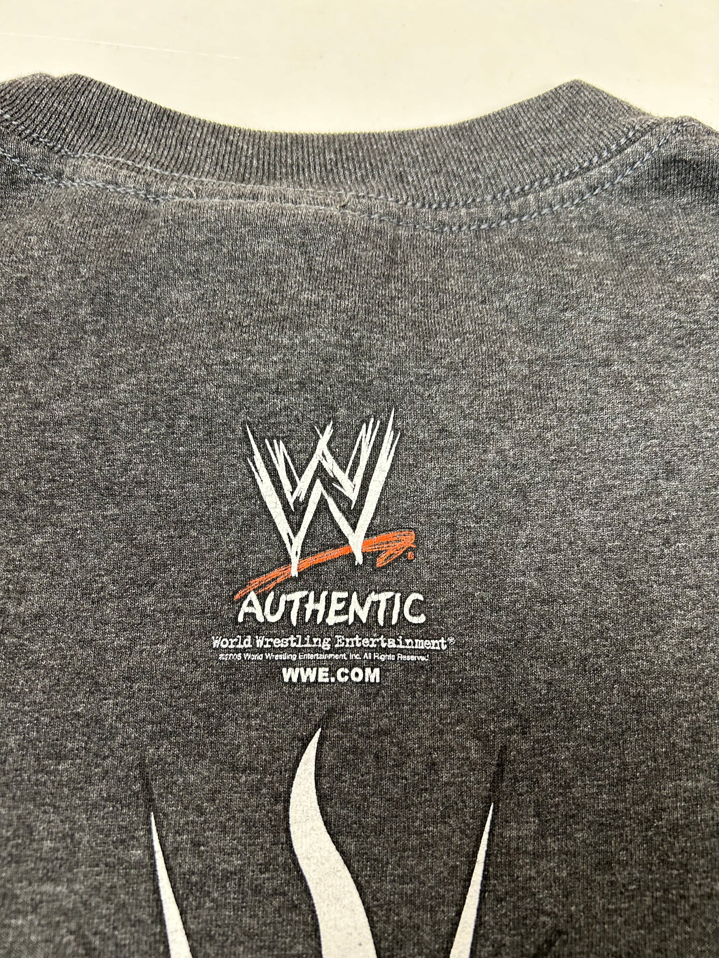 Vintage 00s WWE Shawn Michaels HBK Rise Above Wrestling Tee Large 21x29.5 Inches Gray As Is