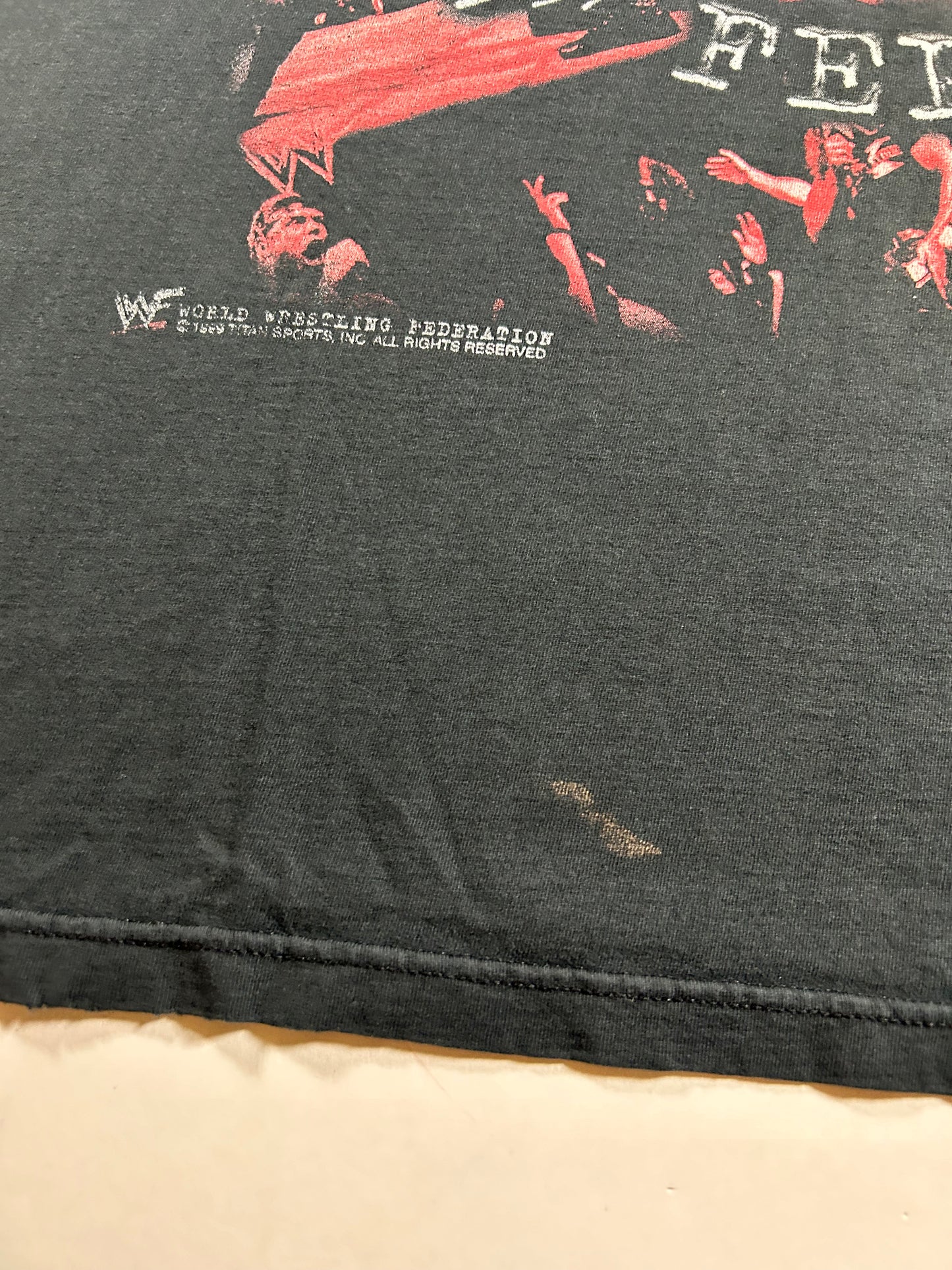 Vintage 90s WWF Wrestling World Wrestling Federation Wrestlers Tee 3XL 27.5x32 Inches Well Worn & Faded As Is
