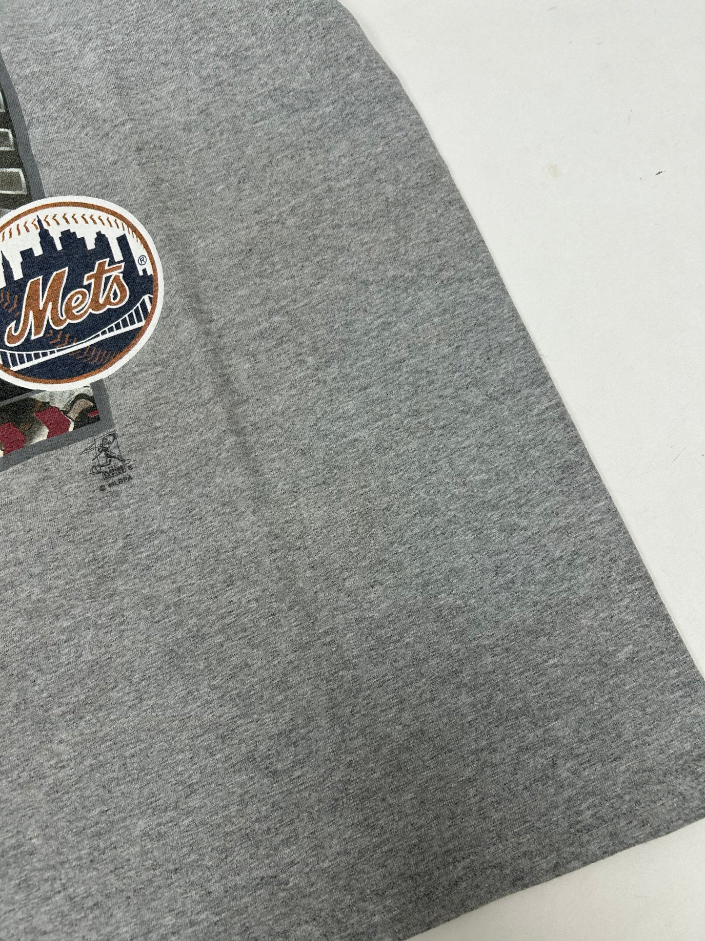 Vintage New York Mets Mike Piazza MLB Playoff Absolute Memorabilia Tee XL 23.5x29.75 Inches