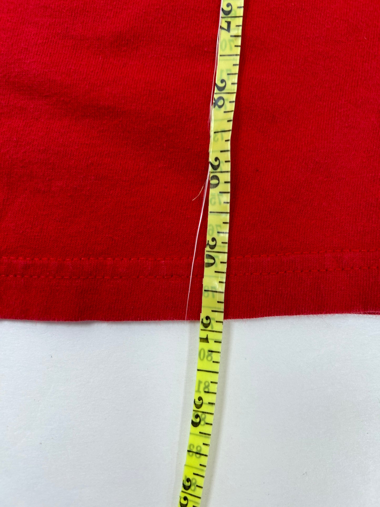 Vintage Reebok Brand Long Sleeve Tee Red XL 24.5x30.75 Inches