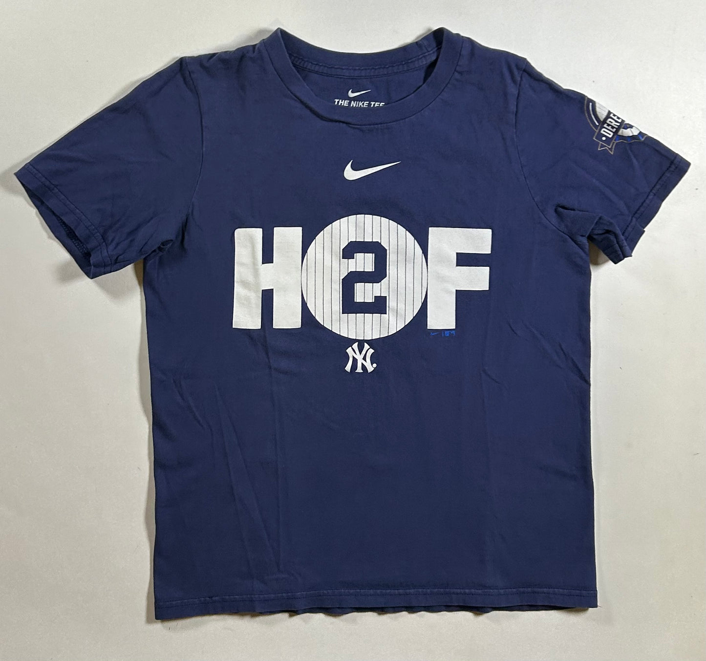 Nike New York Yankees Derek Jeter Hall of Fame 2020 T-shirt Youth Medium 10/12 Navy