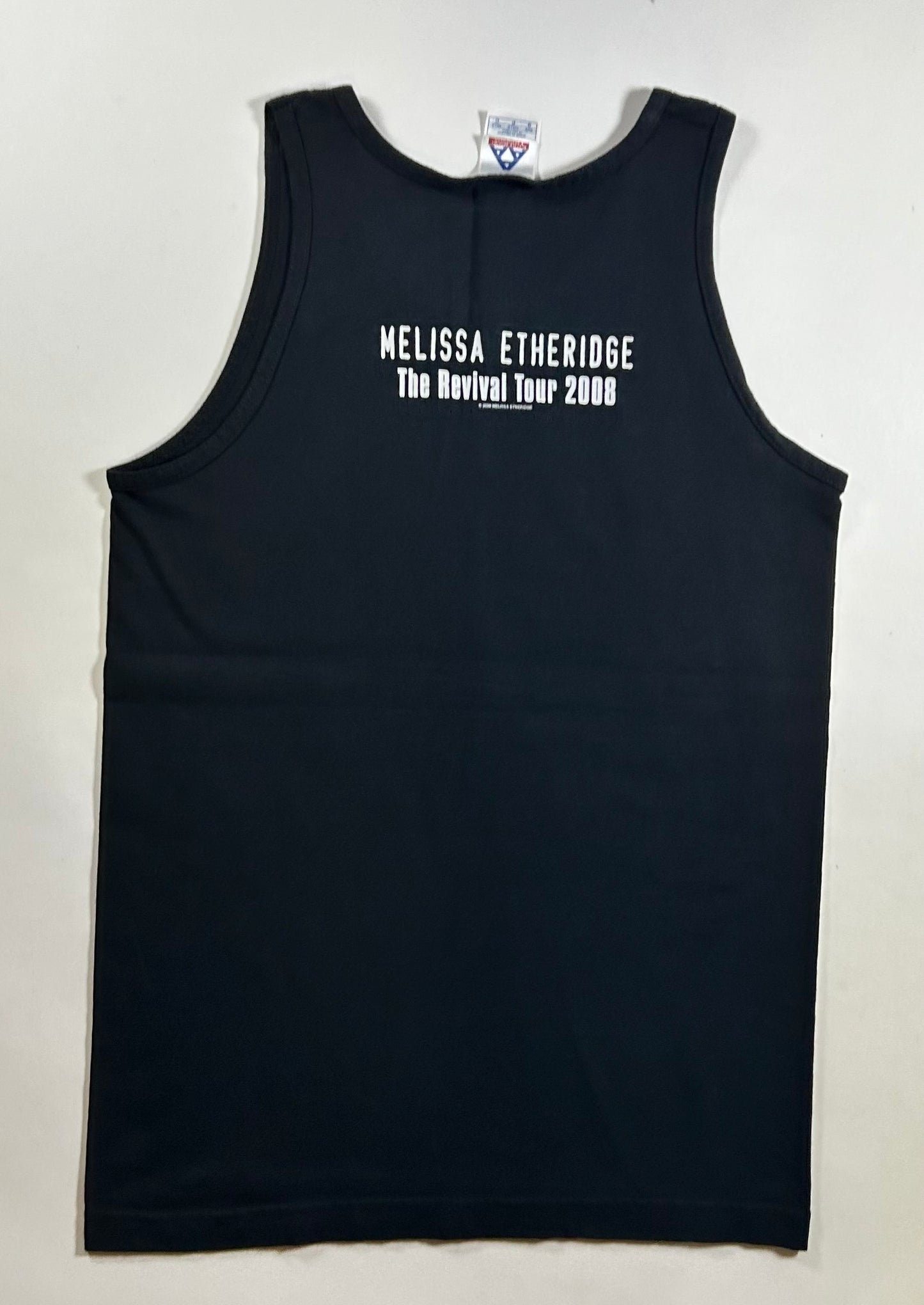 Melissa Etheridge The Revival Tour Tank Top 2008 I Am Loved Black Small 18x27.25 Inches