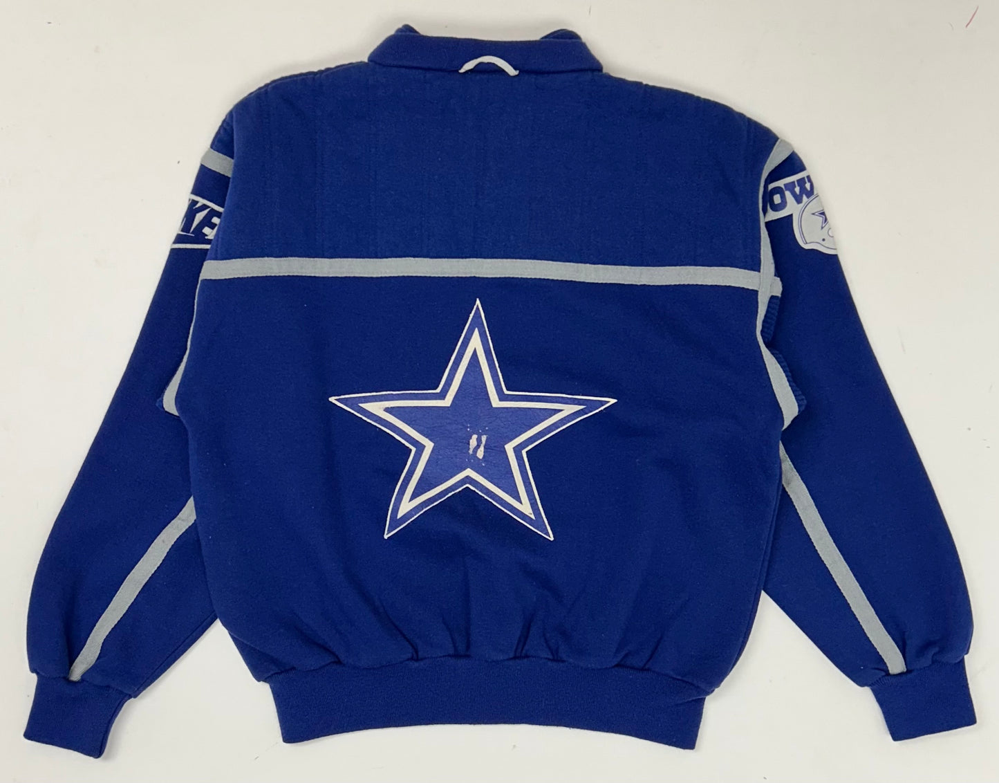 Vintage Nike NFL Quarter Zip Jacket Dallas Cowboys Medium 23.5x25.5 Inches 80s 90s Rare