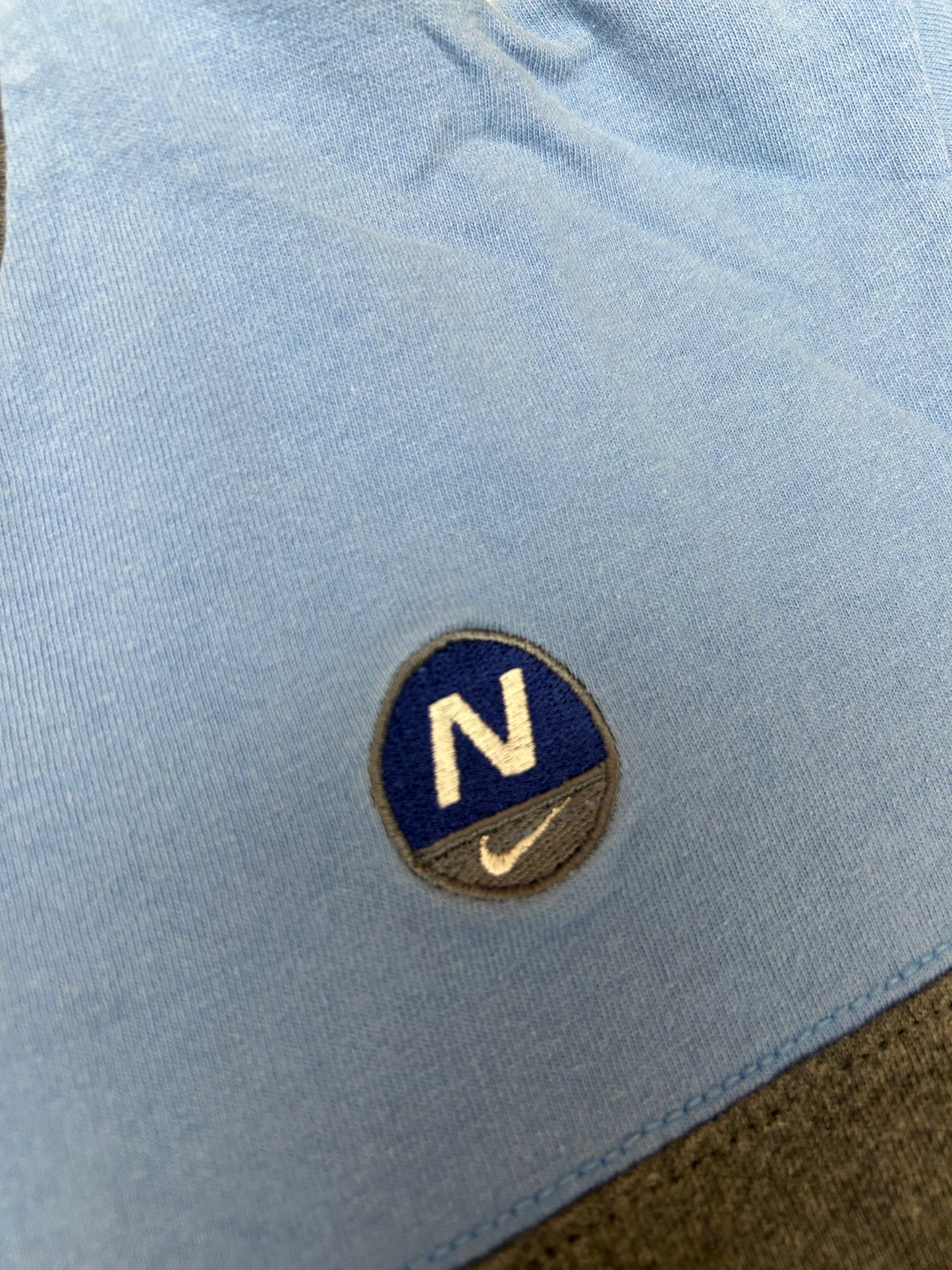 Vintage 90s Nike N Swoosh Logo V-neck Cut Tee Youth Medium-Women’s Medium 19.5x23 Inches