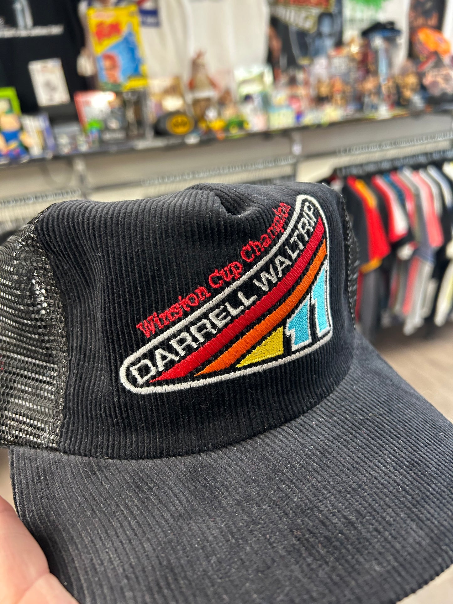 Vintage Winston Cup champion Darrell Waltrip #11 SnapBack Hat Made In USA black