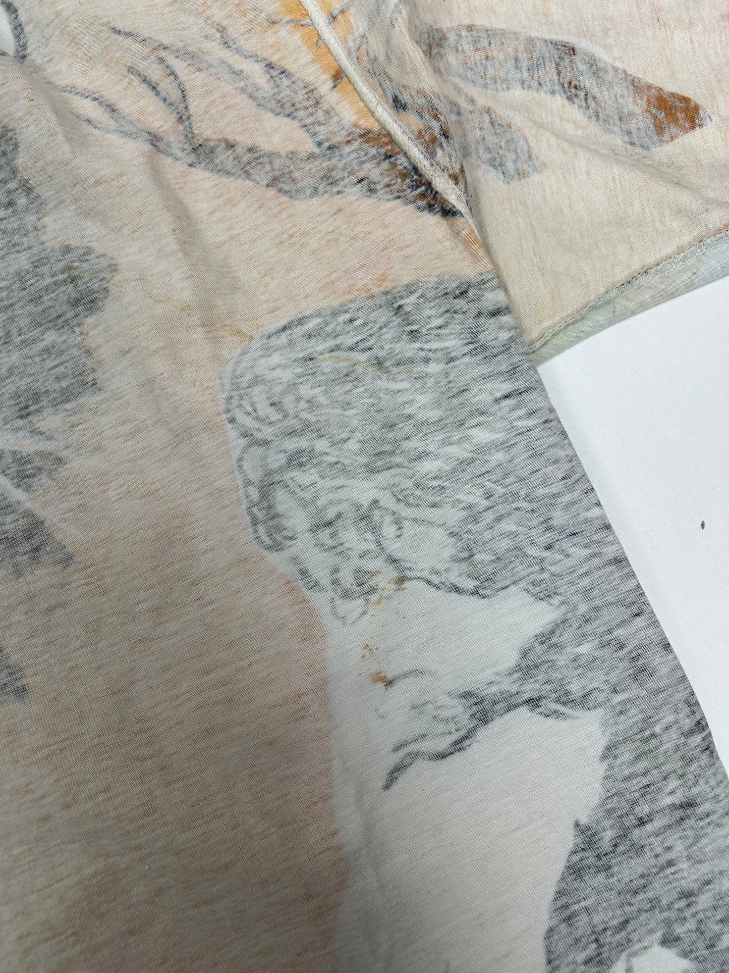 Vintage Disney JouJou Villains Cruella Maleficent Captian Hook Beaded Shirt Big 2XL For 25.5x32.75/34.75 Inches As Is Has Flaws