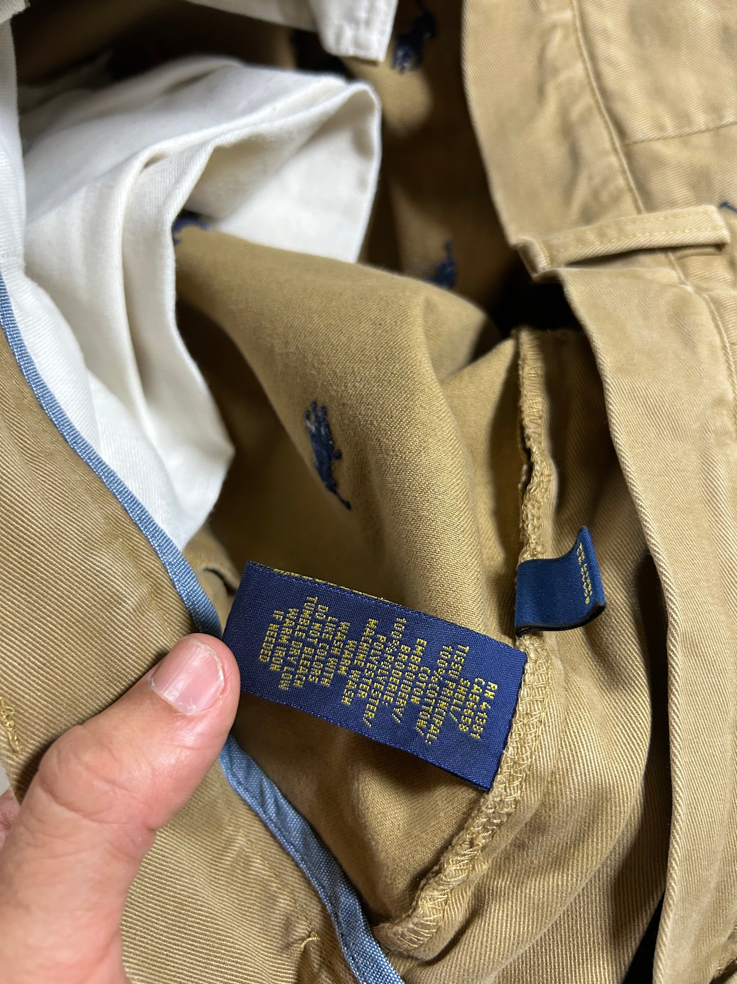 Polo Ralph Lauren All Over Pony Chino Shorts Khaki Classic Fit 9” 35 18x20.75/21 Inches