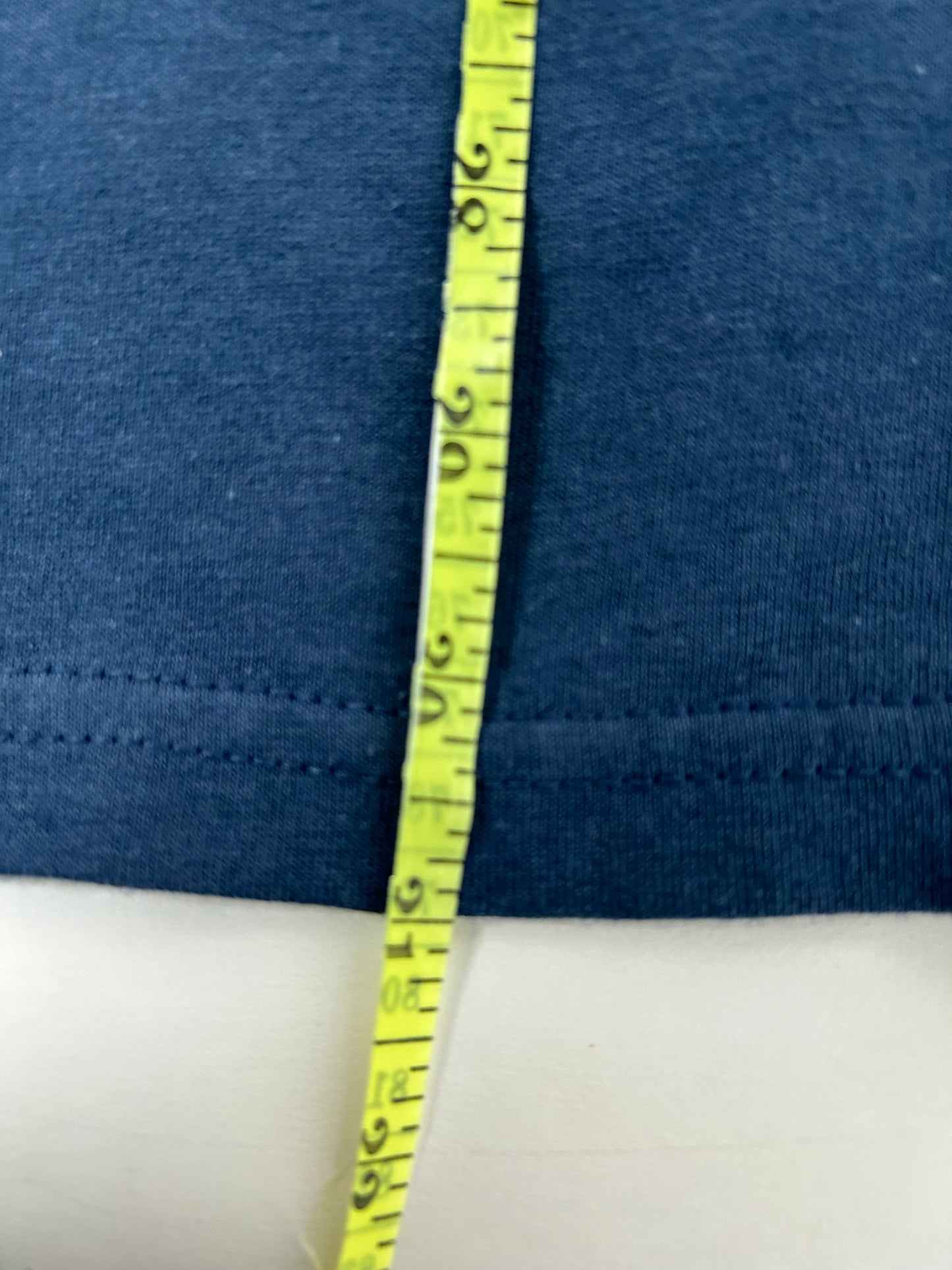 Edgewood NJ first edition “Deeper Than The Roots.” Tee Large 22.25x31 Inches 00s Gildan 100% Cotton USA/Honduras Slate Blue