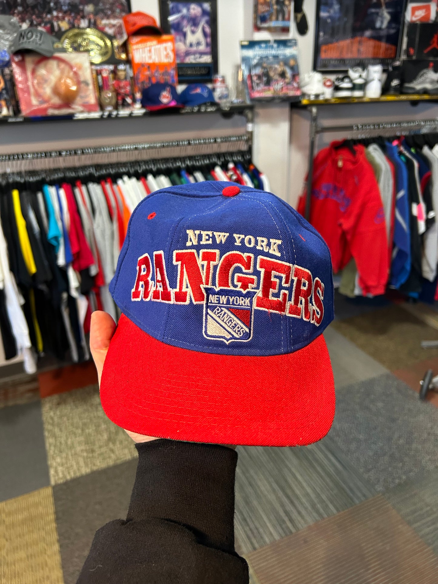 Vintage 90s Starter New York Rangers NHL SnapBack Hat