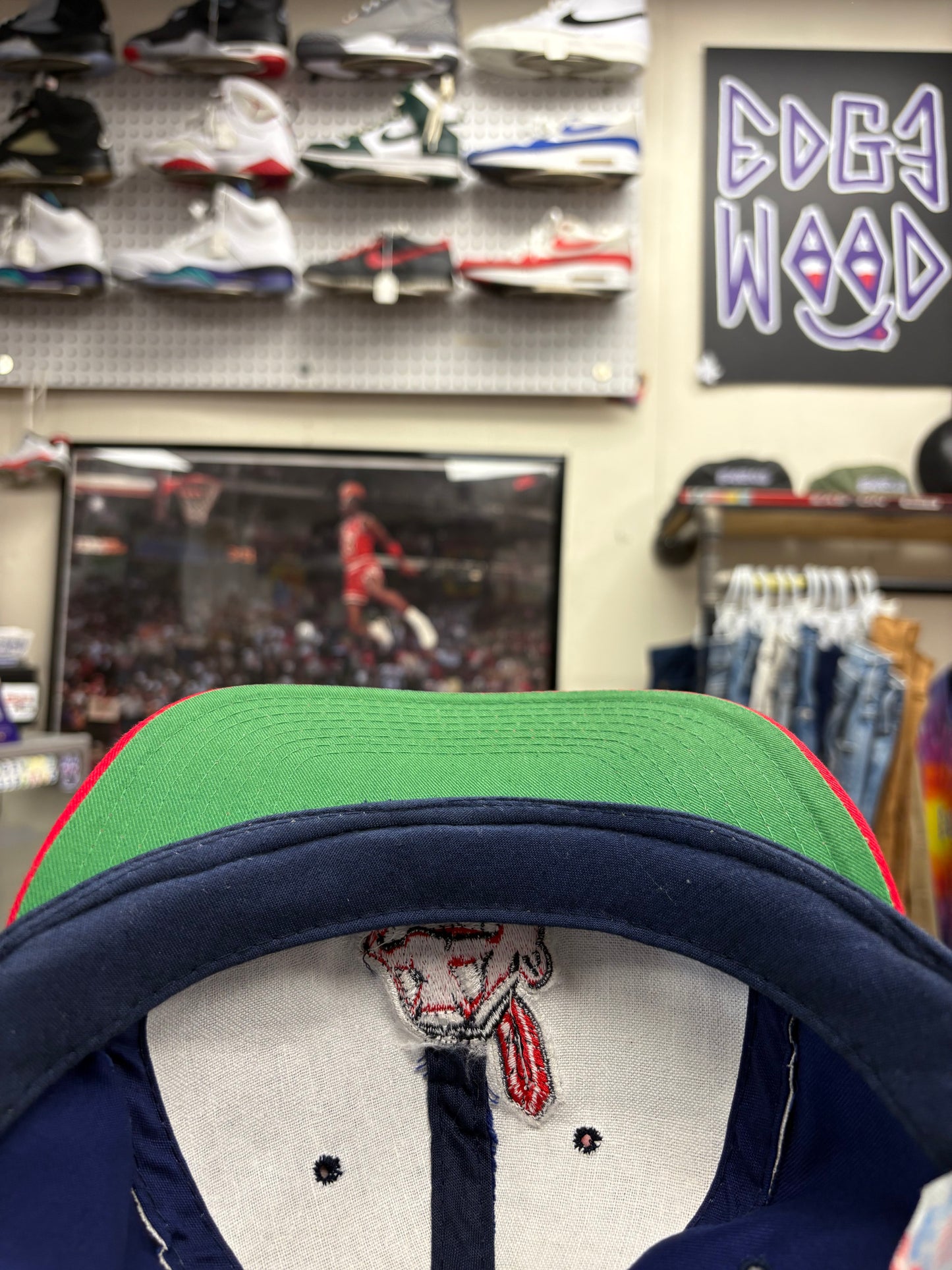 Vintage Cleveland Indians hat snapback Blue/Red