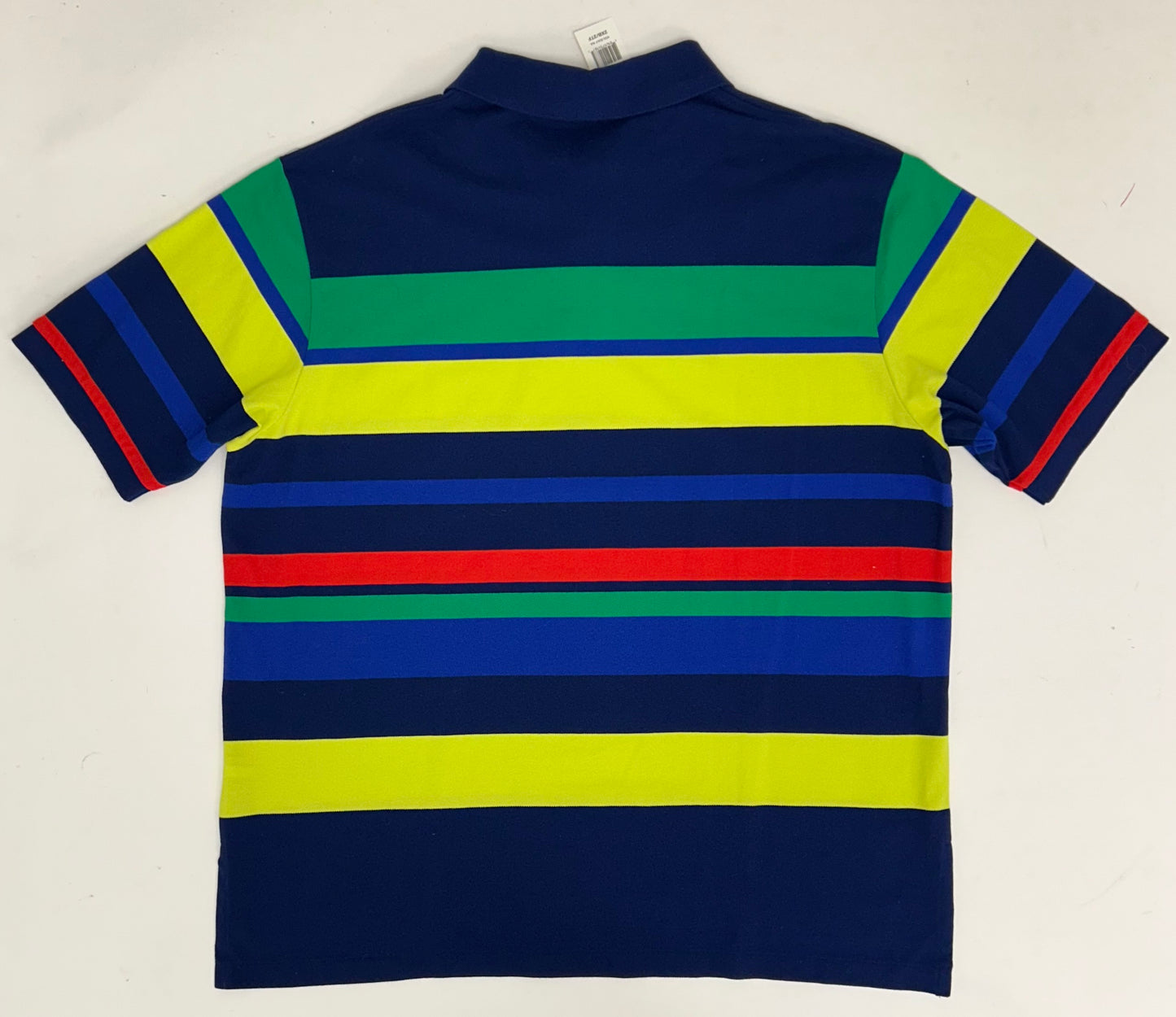 Polo Ralph Lauren Shirt Striped Short Sleeve Cotton Knit 2XB XXL 27x30.75/32.5 Inches Custom Fit Brand New