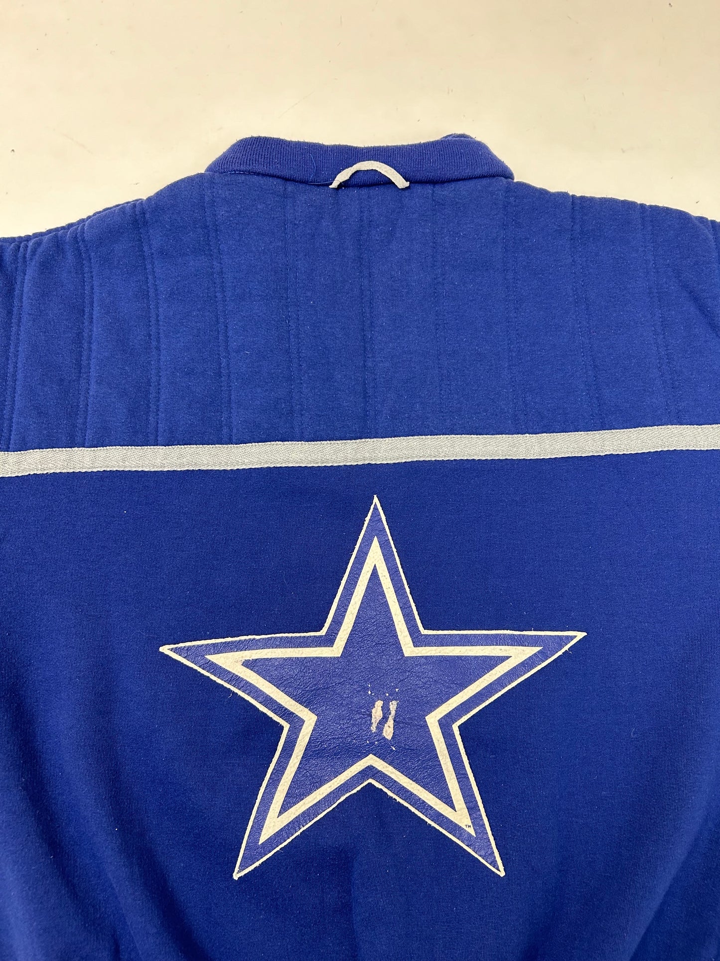 Vintage Nike NFL Quarter Zip Jacket Dallas Cowboys Medium 23.5x25.5 Inches 80s 90s Rare