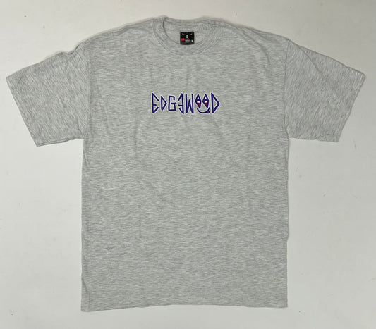 Edgewood NJ first edition “Deeper Than The Roots.” Tee 00s Hanes Beefy-T 99% Cotton 1% Other Fibers El Salvador Heather Gray