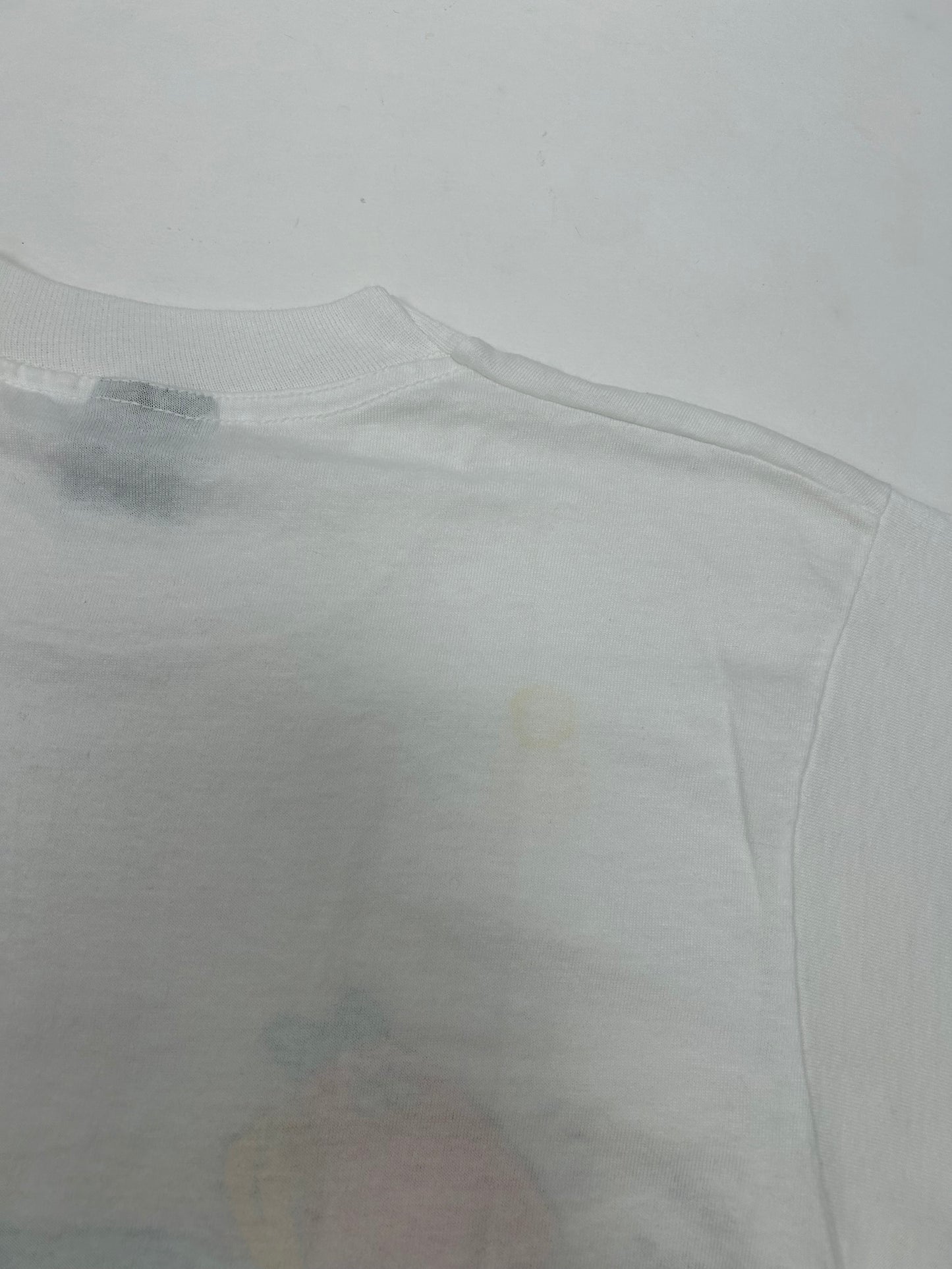 Vintage 1987 Talking Tops Saurus Phonasaurus Saurus Gang Tee Small Fit 18.25x26.75 Inches As Is