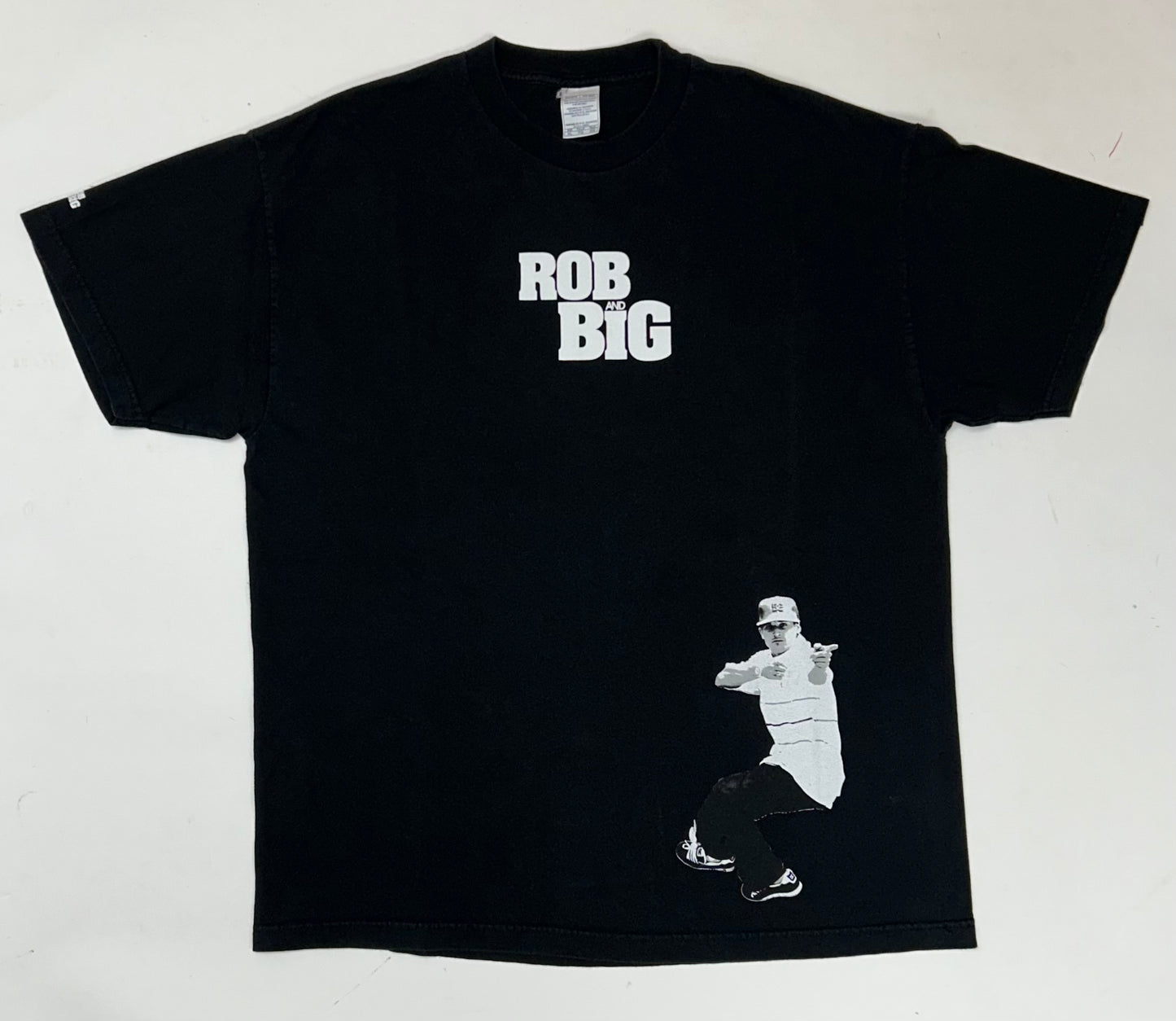 Vintage Rob And Big MTV Show Promo DC Shoes Co Skate Tee Big Black & Rob Dyrdek XL 23.5x30.25 Inches
