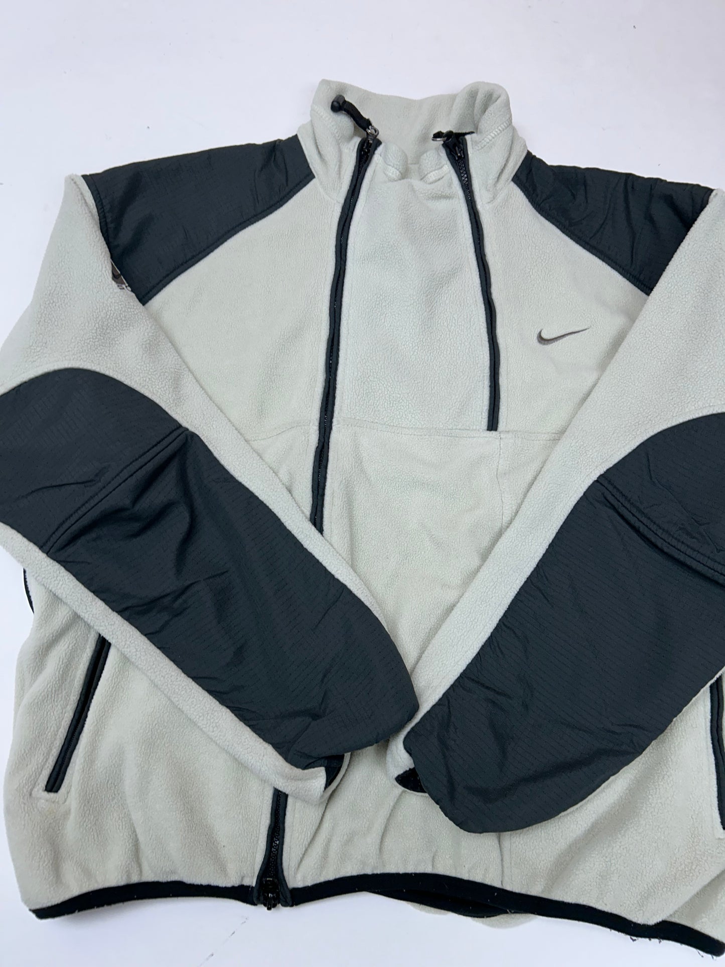 Vintage Nike ACG Nike FIT Thermal Layer 2 Zip Fleece Large 27.25x27.25 Inches