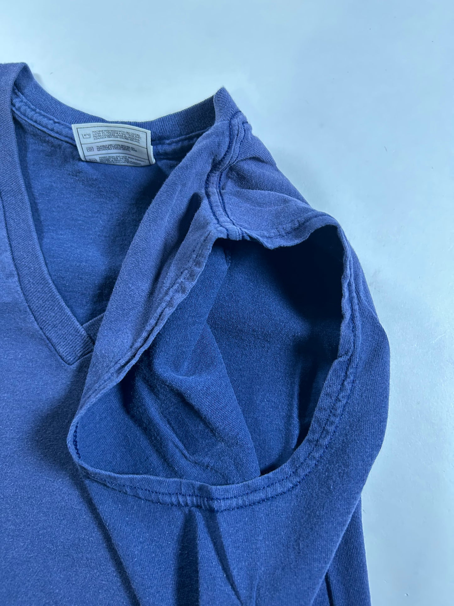 Vintage 90s Nike Tennis Court Challenge Muscle Tee Sleeves Shirt Navy Medium 20.75x28.5 Inches