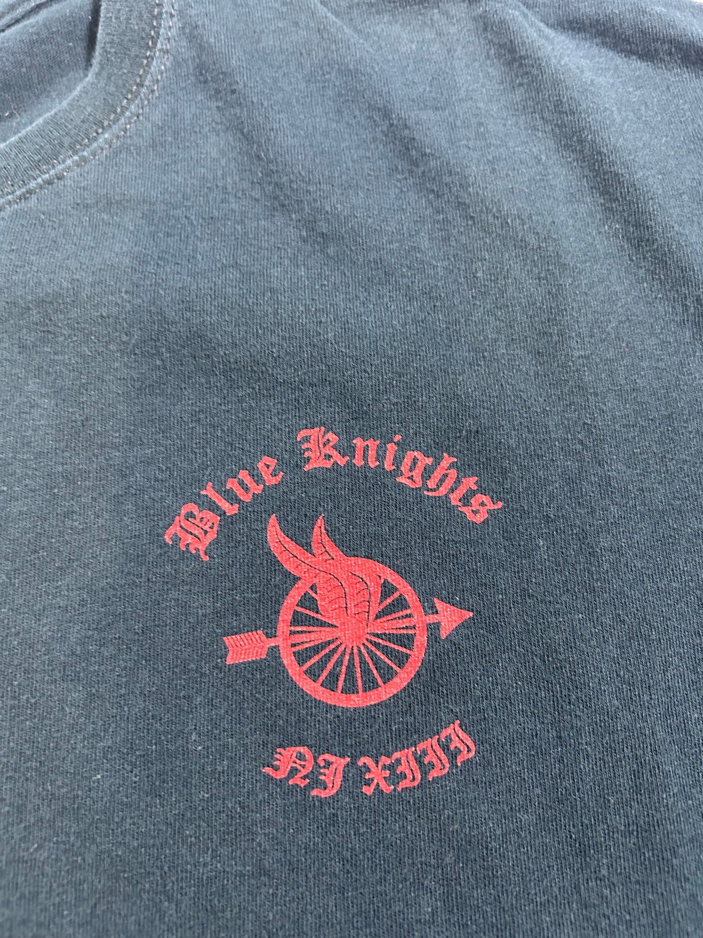 2000s Blue Knights New Jersey Ride With Pride America Eagle USA Motorcycle Tee 2XL 26.25x29.75 Inches