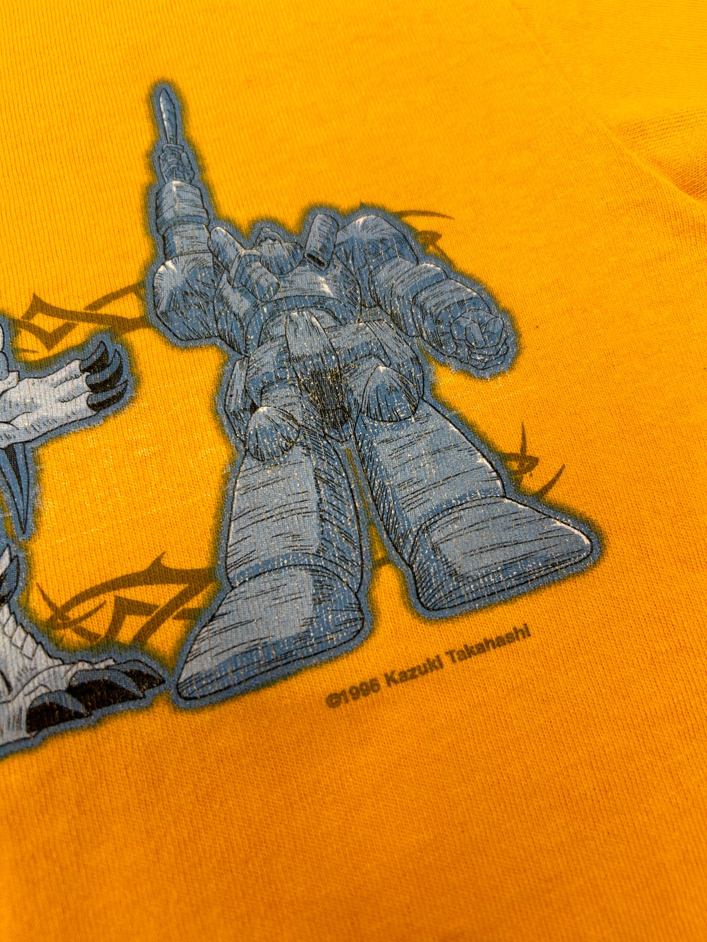 Vintage YU-GI-OH Yami Yugi King of Games 1996 T Shirt Yellow 19.25x24.25 Inches Youth/